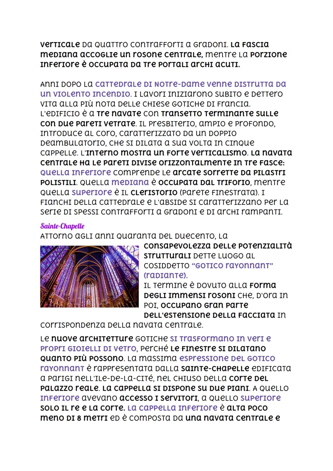 # Arte gotica
con "arte GOTICA" SI INDICANO QUELLE espressioni ARTISTICHE
CHE SI MANIFESTANO INTORNO ALLA METÀ DEL XII SECOLO E
Proseguono