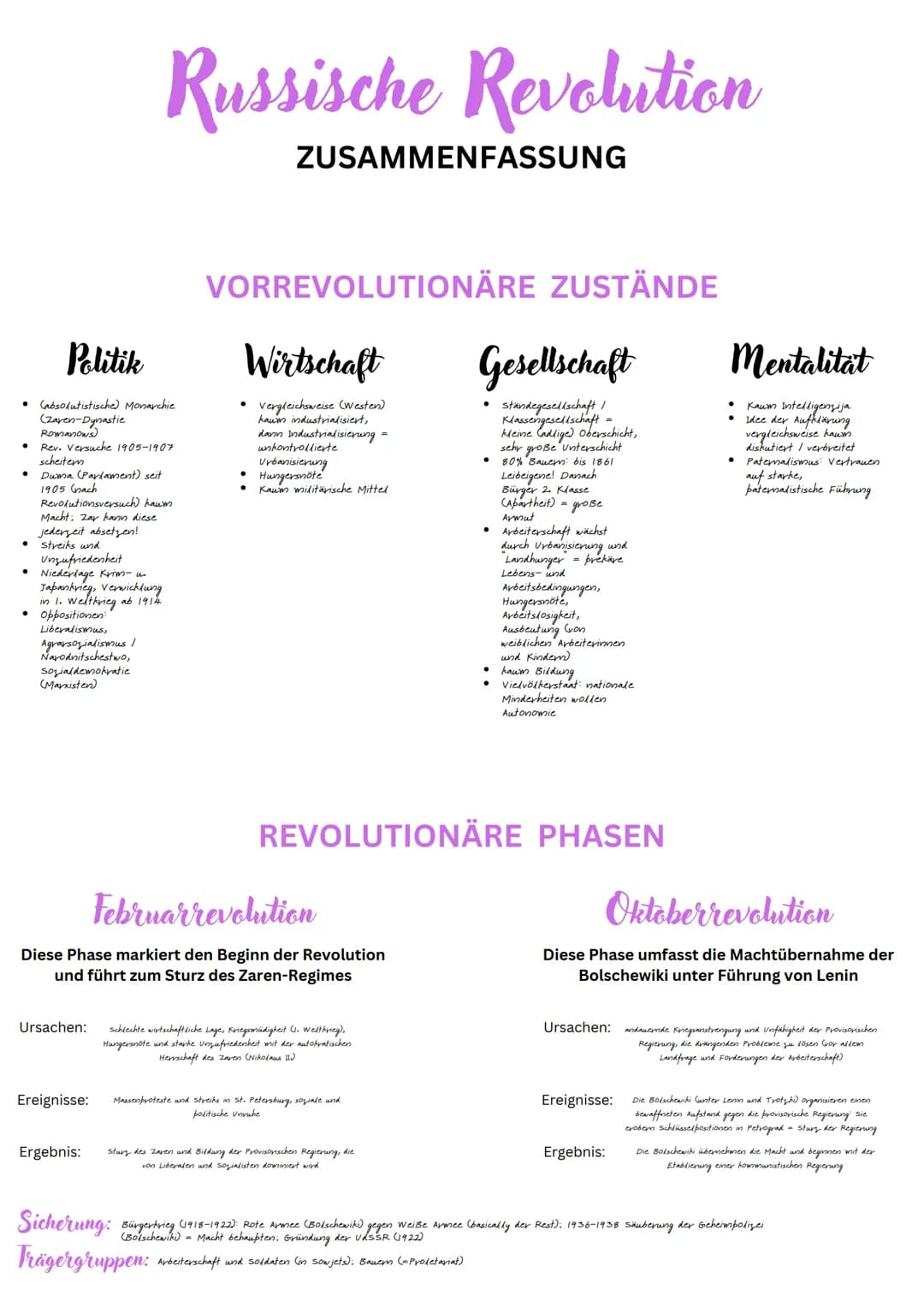 # ZEITSTRAHL 1861-1953
# Russische Revolution
1861 Bauernbefreiung: Abschaffung der Leibeigenschaft
Die Großen
Reformen durch
Zar Alexand