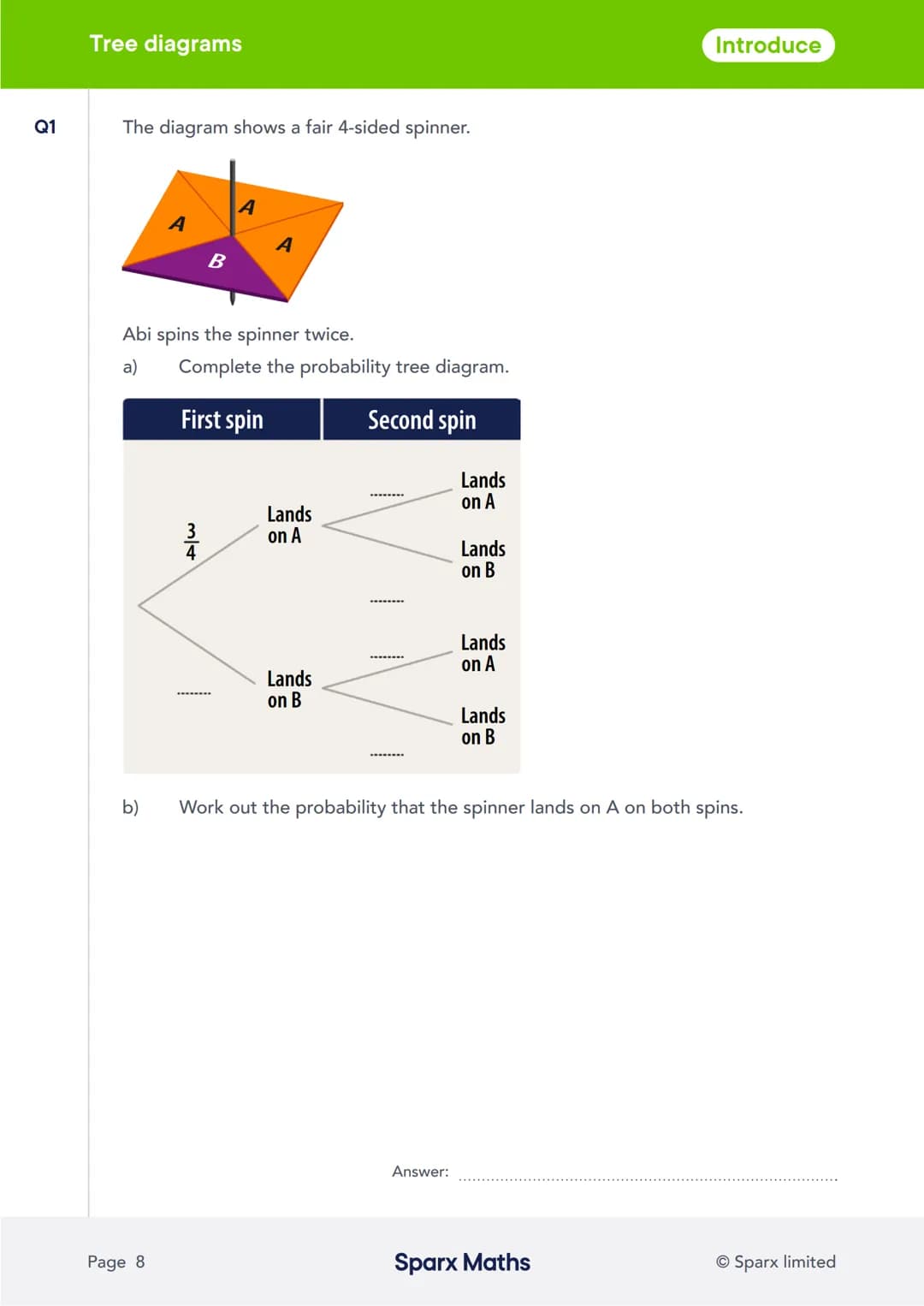# Sparx Maths
# Crossover Workbook 5
Probability
sparxmaths.com In this series of six workbooks, there are a range of questions from key