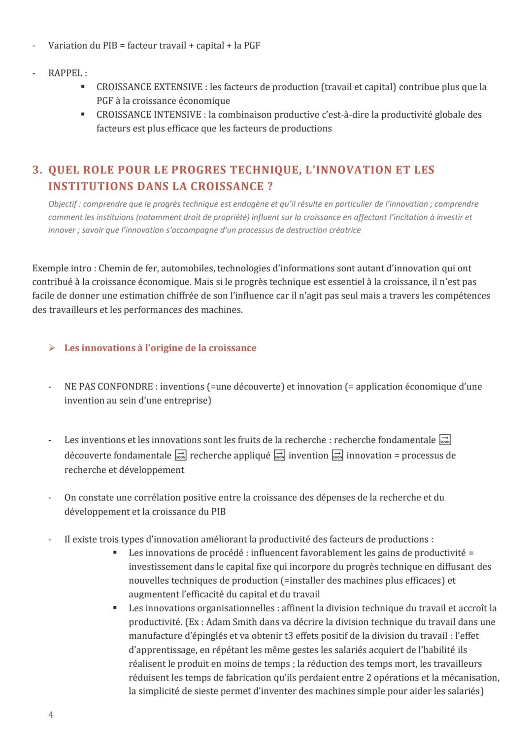 # FICHE DE REVISION : QUELS SONT LES
# SOURCES ET LES DEFIS DE LA CROISSANCE
# ECONOMIQUE ?
1. NOTIONS IMPORTANTE
- Croissance économique