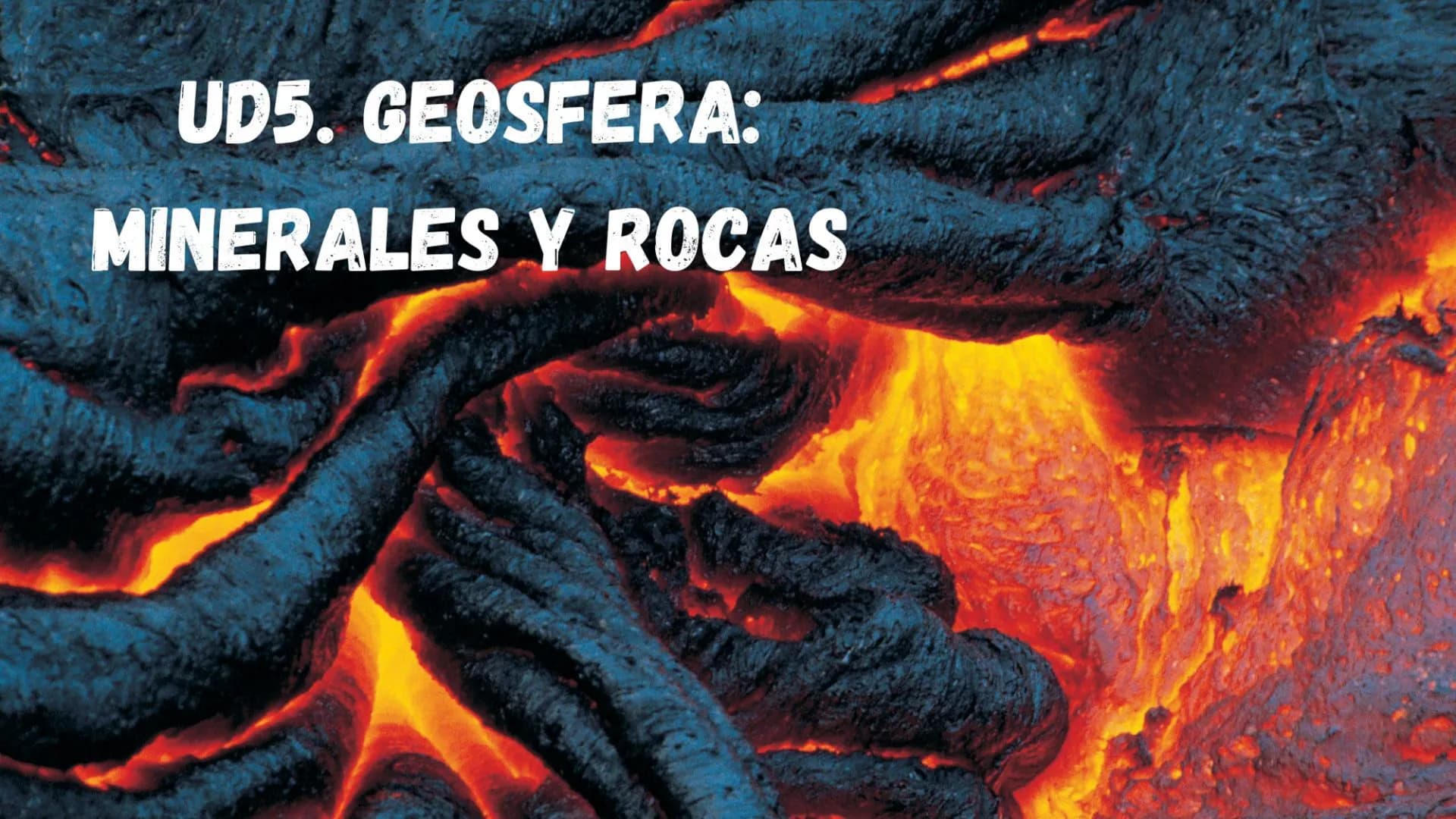 # UD5. GEOSFERA:
MINERALES Y ROCAS CONTENIDOS
• Origen de la Tierra.
• Estructura de la Tierra.
• Los minerales.
• Las rocas.
• Los recurs