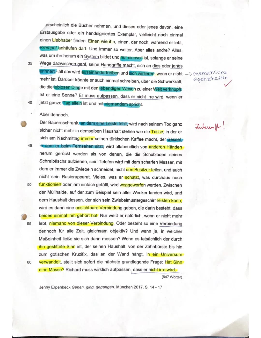 Klausur Nr. 1
Thema:
Sprache und Literatur in politisch-gesellschaftlichen Spannungsfeldern
Aufgabenart:
Analyse epischer Texte
Textgrund