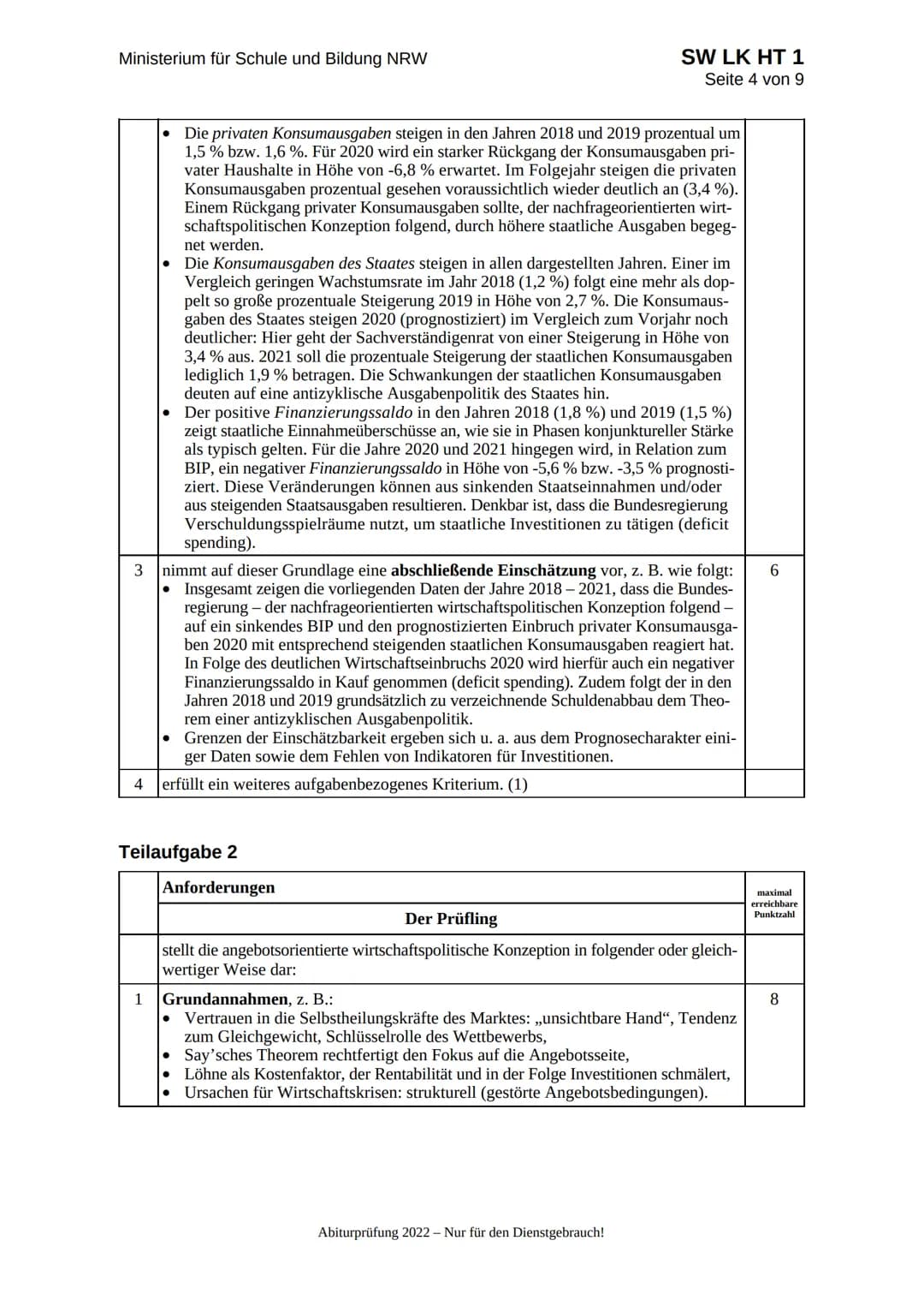 Ministerium für
Schule und Bildung
des Landes Nordrhein-Westfalen
Name:
SW LK HT 1
Seite 1 von 5
Abiturprüfung 2022
Sozialwissenschaften,