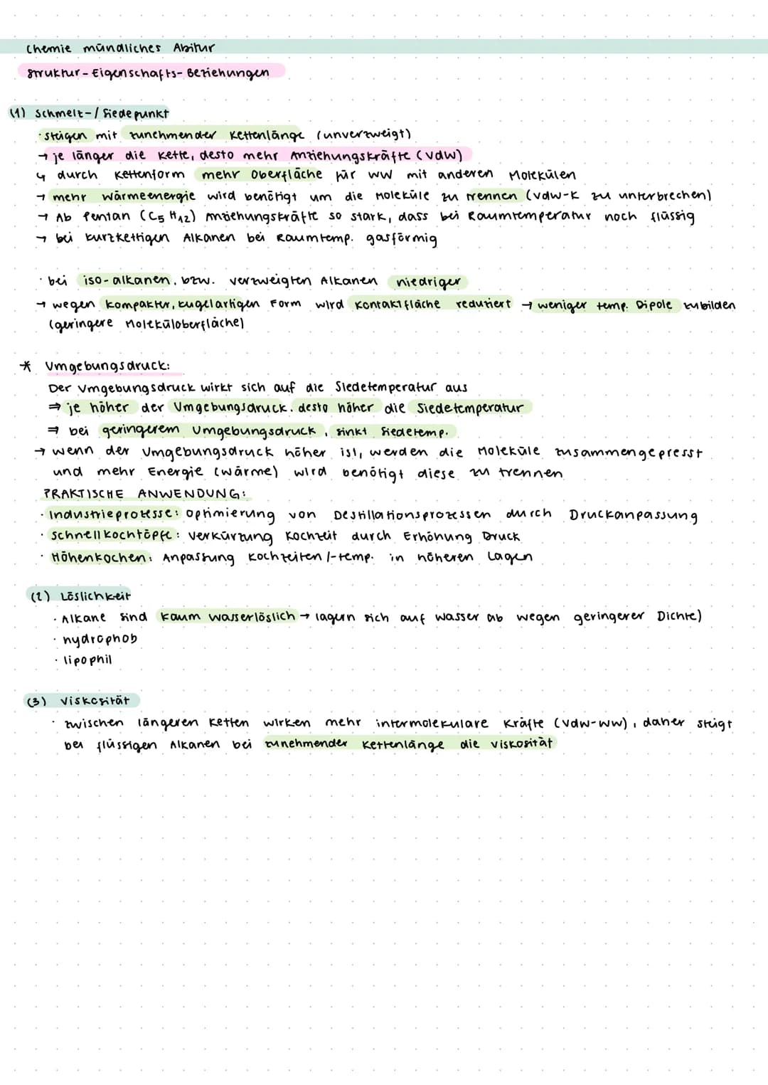 Chemie mündliches Abitur Q1.1 Konlenwasserstoffe
Alkane
* Stoffgruppe einfacher, gesättigter Kohlenwasserstoffe
* keine Mehrfachbindung