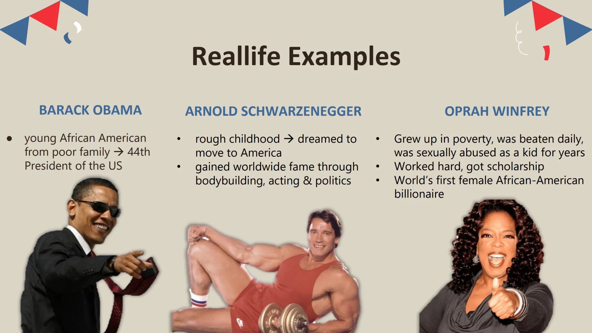 # The American
Dream
Q2 Englisch LK # TABLE OF CONTENTS
1. Definition: American Dream
2. Examples
3. Historical Background
4. Declaration