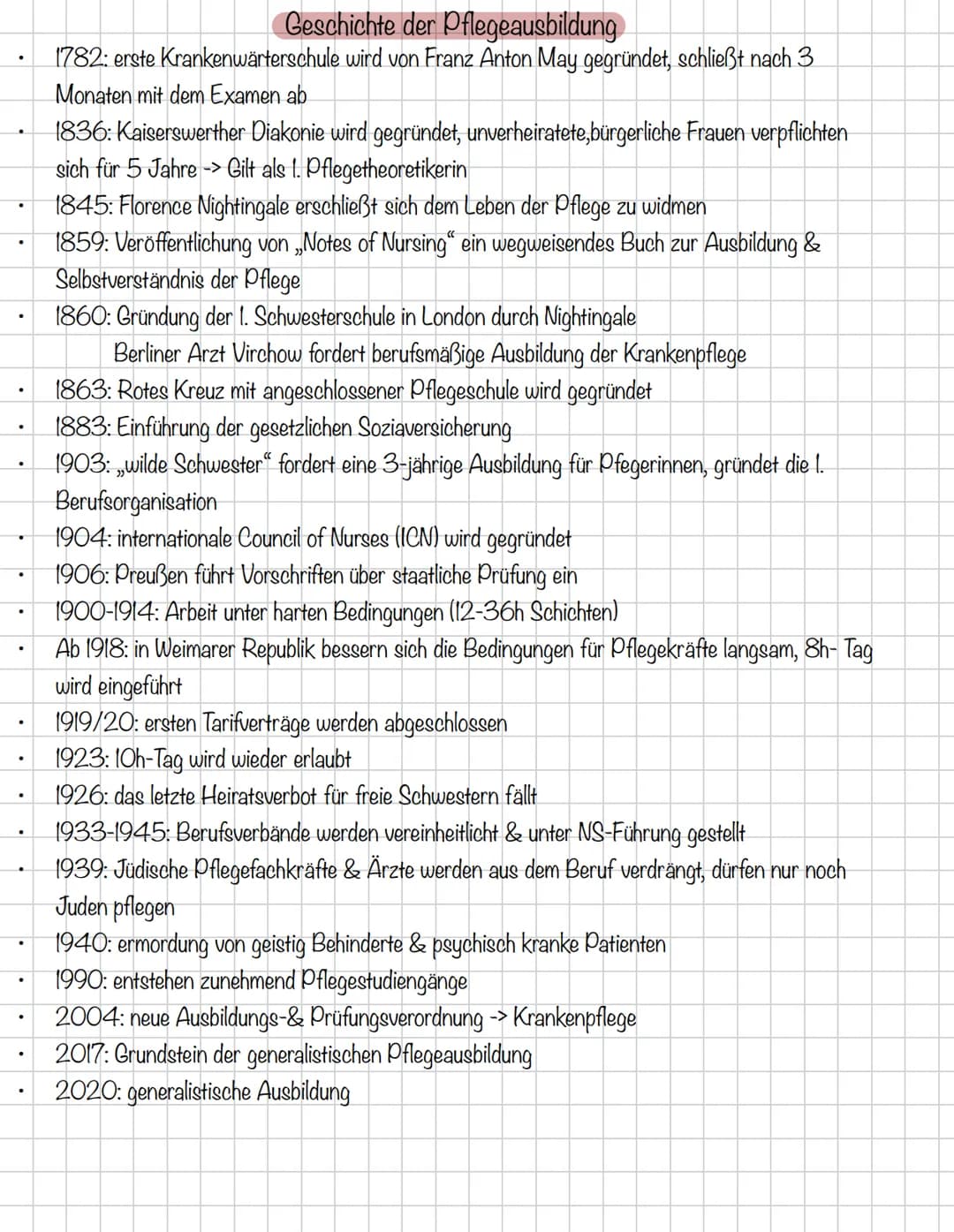 # Allgemein
BACK
TO
BASICS # Geschichte der Pflegeausbildung
- 1782: erste Krankenwärterschule wird von Franz Anton May gegründet, schließ