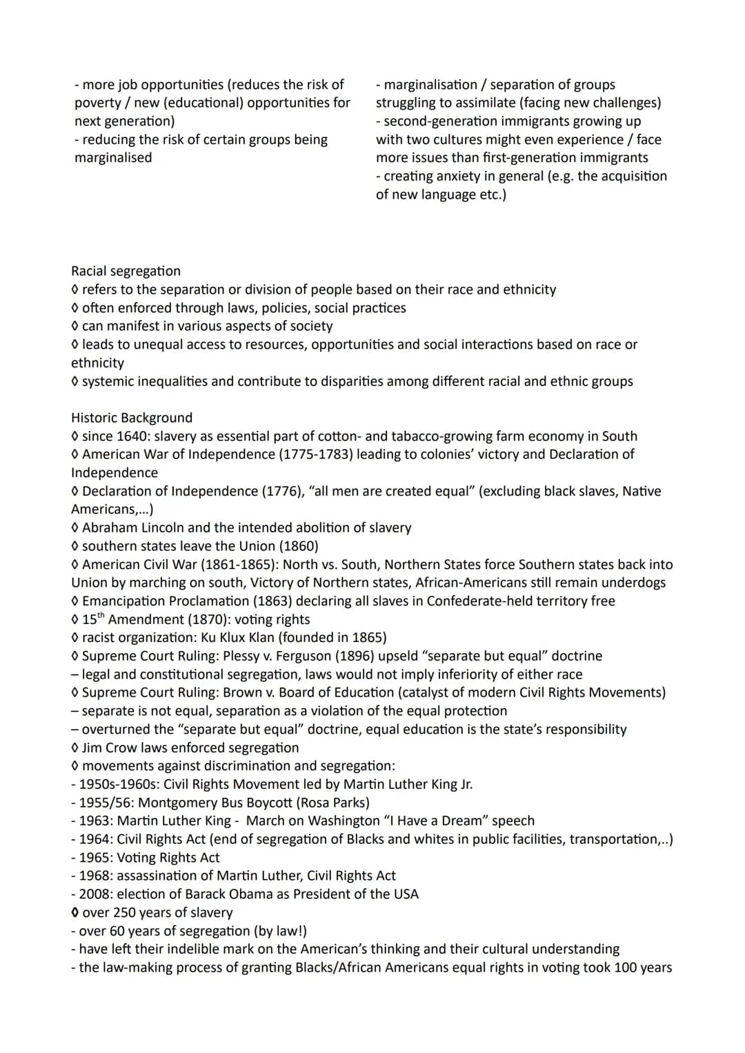 Englisch Leistungskurs Abitur 2024
Zusammenfassung Q1-Q3
Inhaltsverzeichnis
Q1 Ideals and realities
1.1 The USA - the formation of a natio