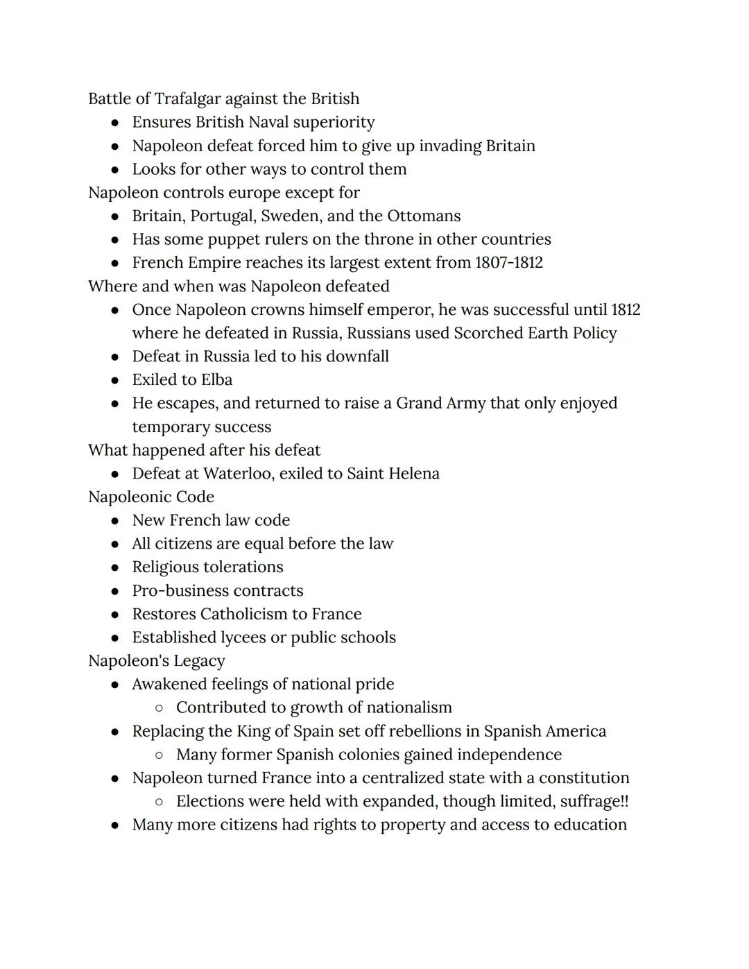 French Revolutions
The ideas of the Enlightenment and French participation in the
American Revolution influenced the French people to view