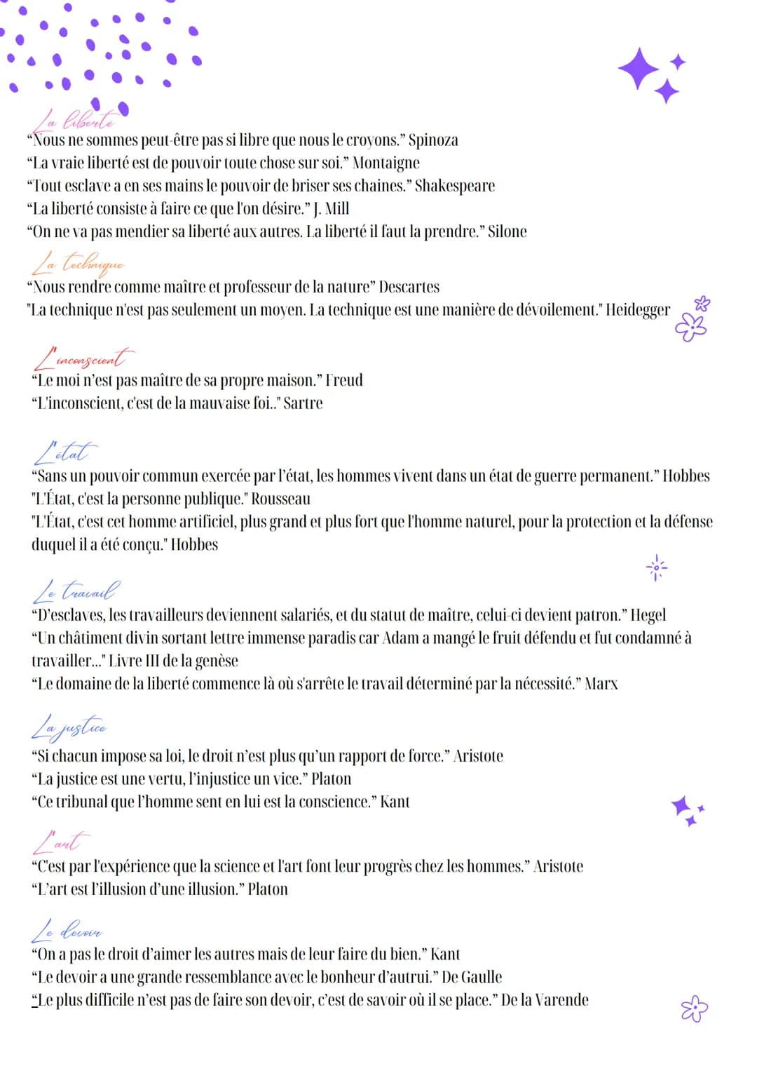 # BAC PHILOSOPHIE
Cilations
La raison
"Les sens sans la raison sont vides, mais la raison sans les sens est aveugle" Kant
"La raison est