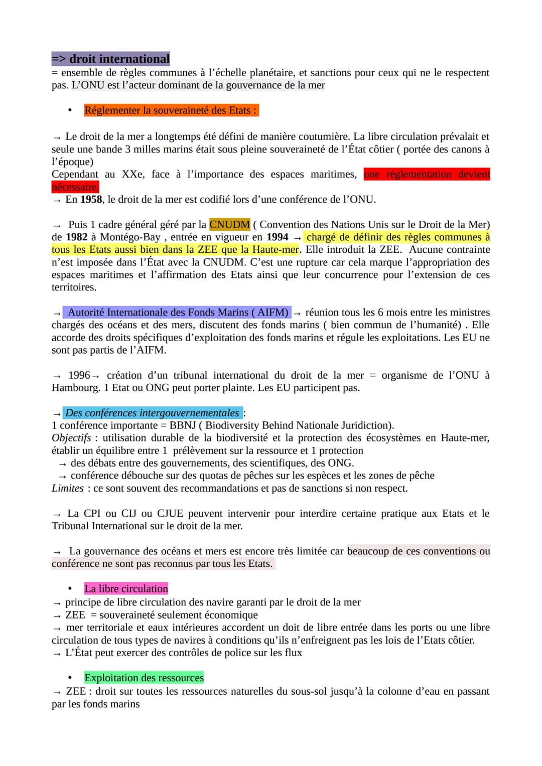 Géopolitique révisions
THEME II: DE NOUVEAUX ESPACES DE CONQUETES
Introduction
Océans et espaces: quelles spécificités ?
Espace: milieu q