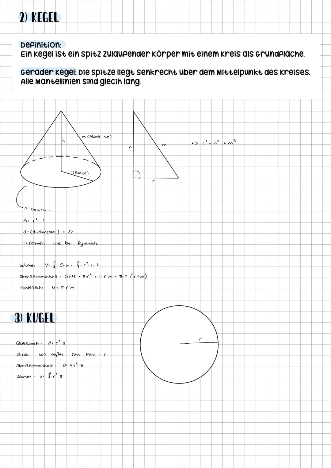 # RAUMGEOMETRIE 10 KLASSE BAYERN
1) PYRAMIDE
Definition:
Eine Pyramide ist ein Körper mit einem n-Eck als Grundfläche und Dreiecken als
se