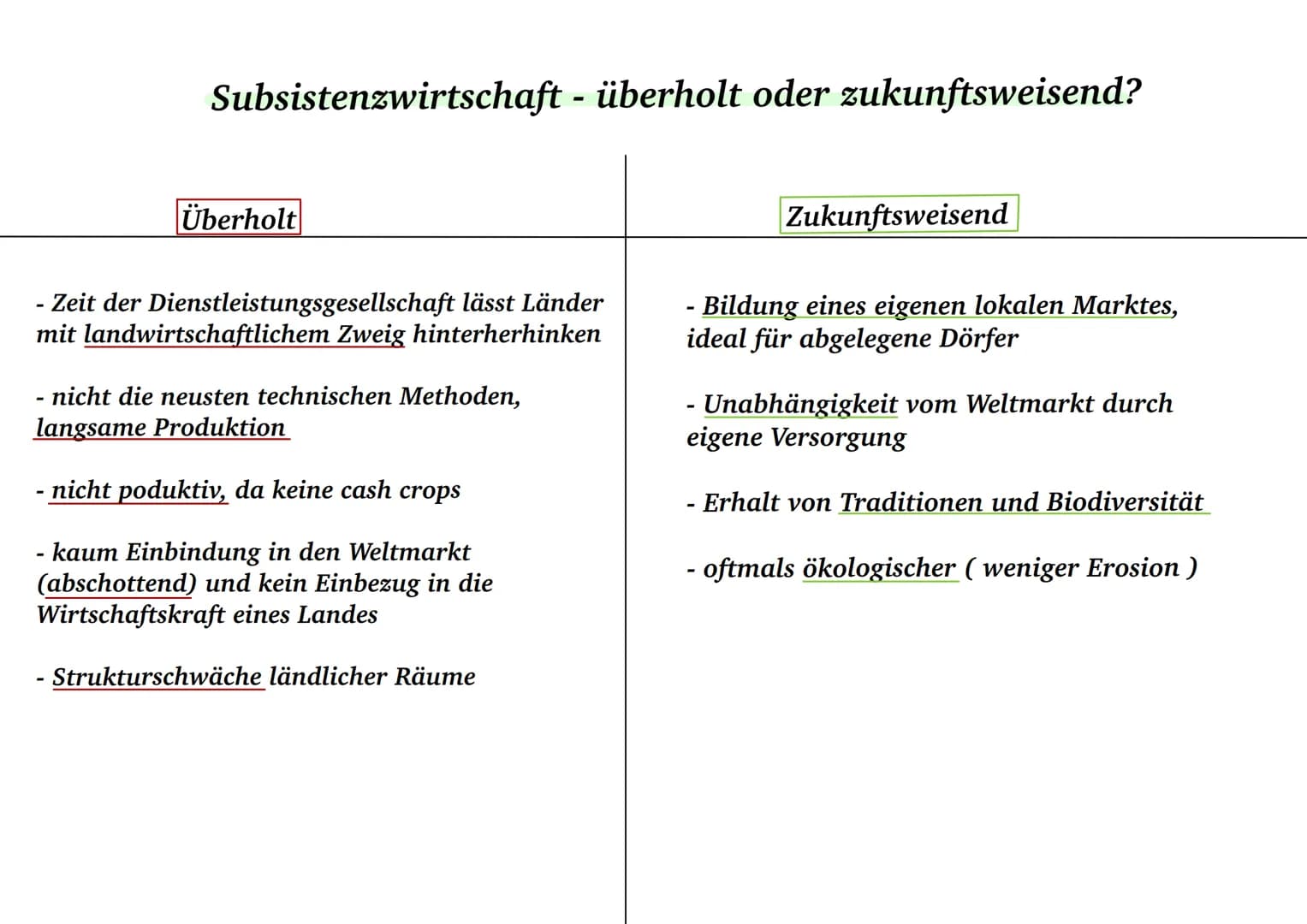 Landwirtschaft Shifting Cultivation
-Schwellenländer
-Felder werden nur für wenige Jahre intensiv genutzt
danach werden die Anbauflächen & S