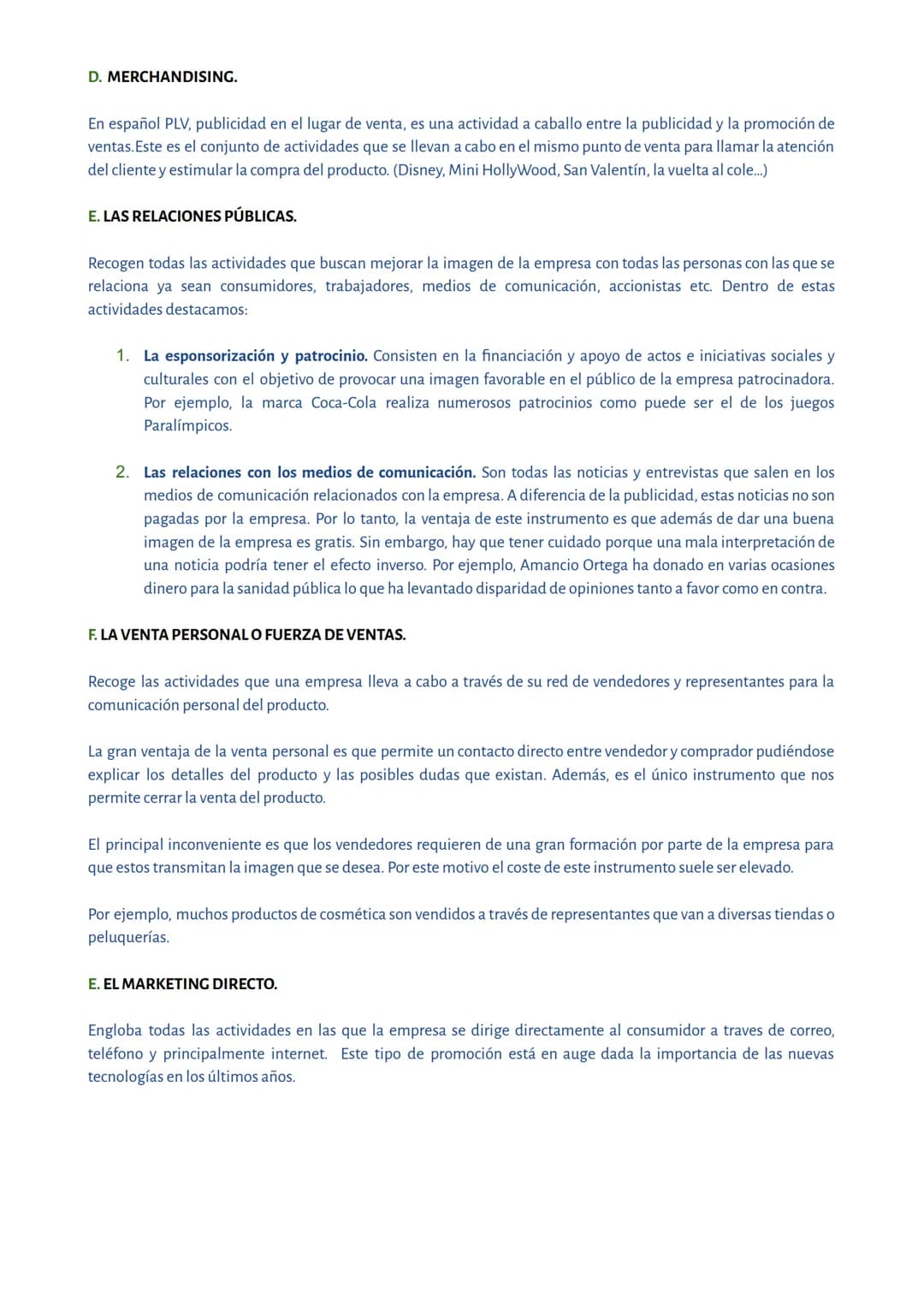 # LOS INSTRUMENTOS DEL MARKETING MIX
1. EL MARKETING MIX. DESARROLLO
El marketing mix es una estrategia que permite ofrecer a un precio de