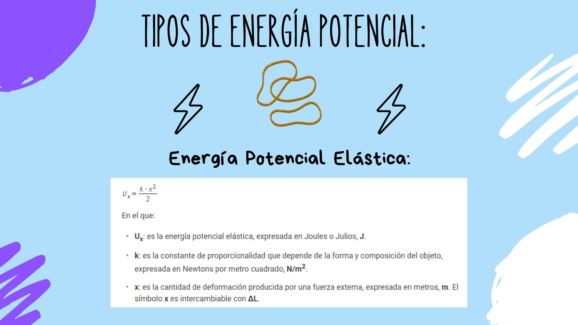 # LA FÍSICA EN EL
EJERCICIO
(Energía potencial) # ¿QUÉ ES LA ENERGÍA
POTENCIAL?
Es la energía almacenada en un
cuerpo respecto a su posic