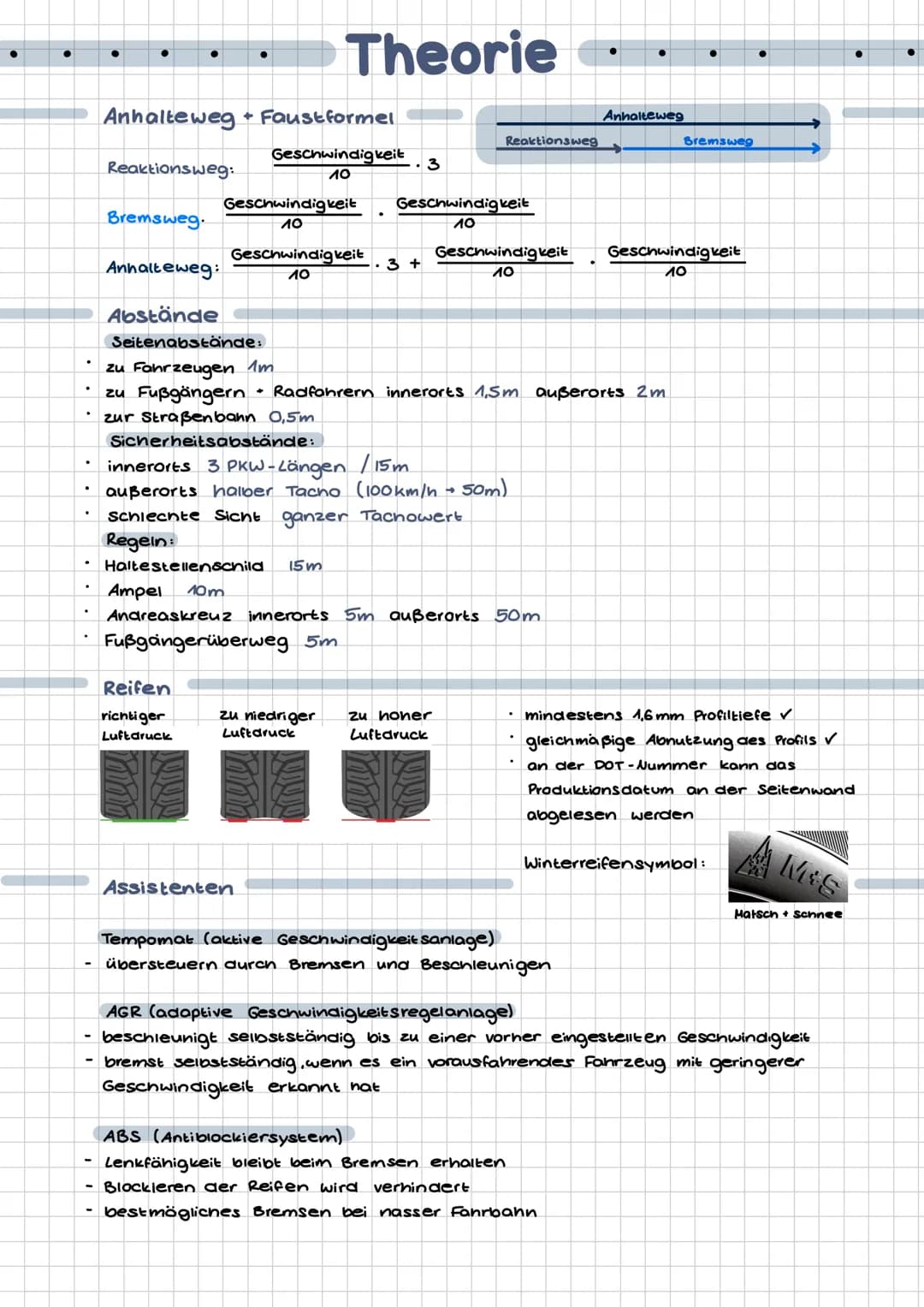 # Fahrschule # Theorie
Straßenarten
Straße
Rad-/Fußgängerweg
Seitenstreifen
Leitlinie
darf überfahren werden
Fahrstreifen.
Fahrbann