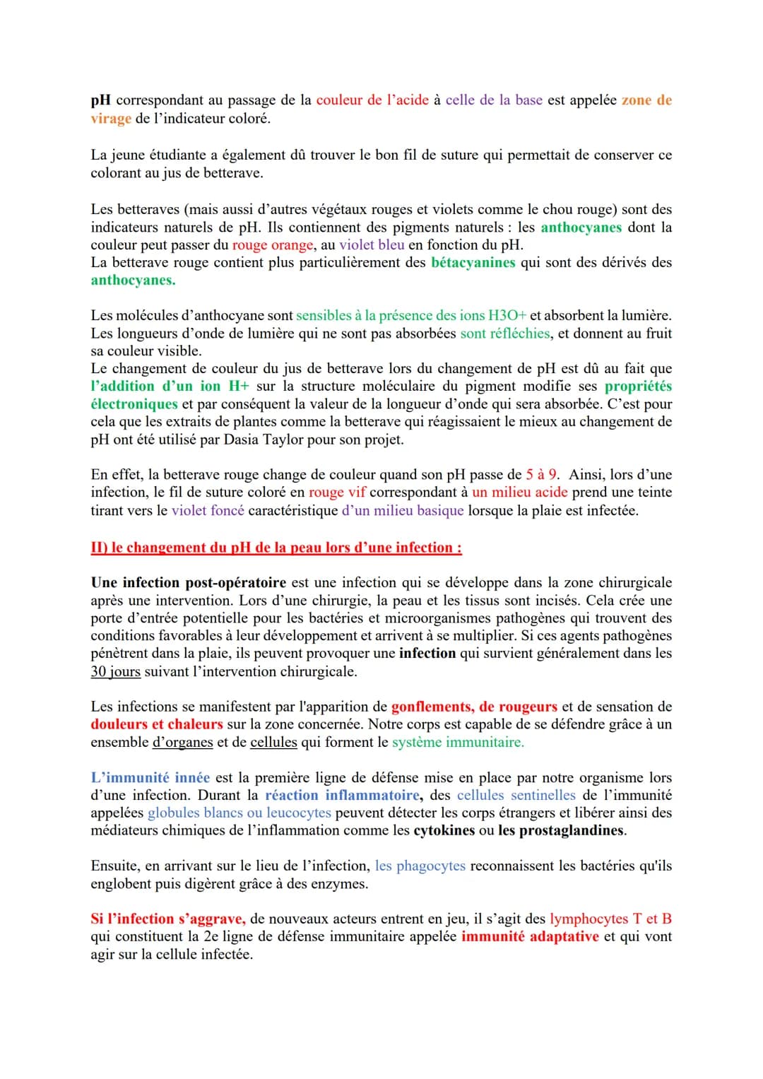 # GRAND ORAL PHYSIQUE/SVT:
En quoi le suivi du pH au niveau d'une suture peut prévenir les infections?
INTRO:
De nos jours, les plaies chi