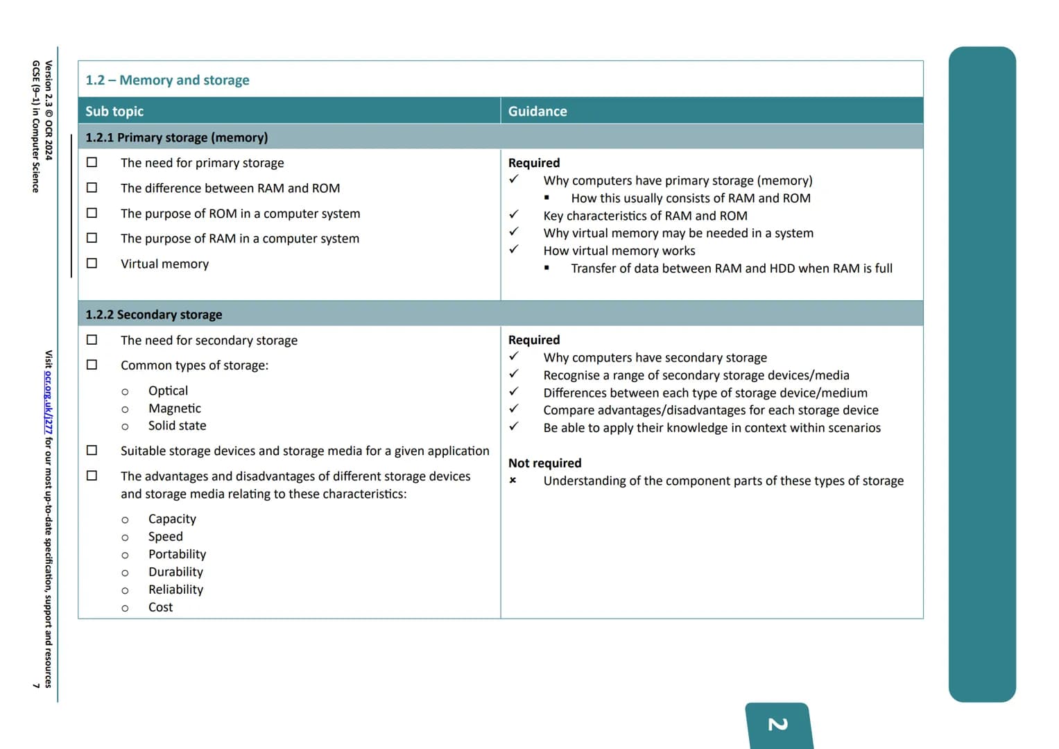 Qualification
Accredited
OCR
Oxford Cambridge and RSA
GCSE (9-1)
Specification
COMPUTER
SCIENCE
J277
For first assessment in 2022
X
C43