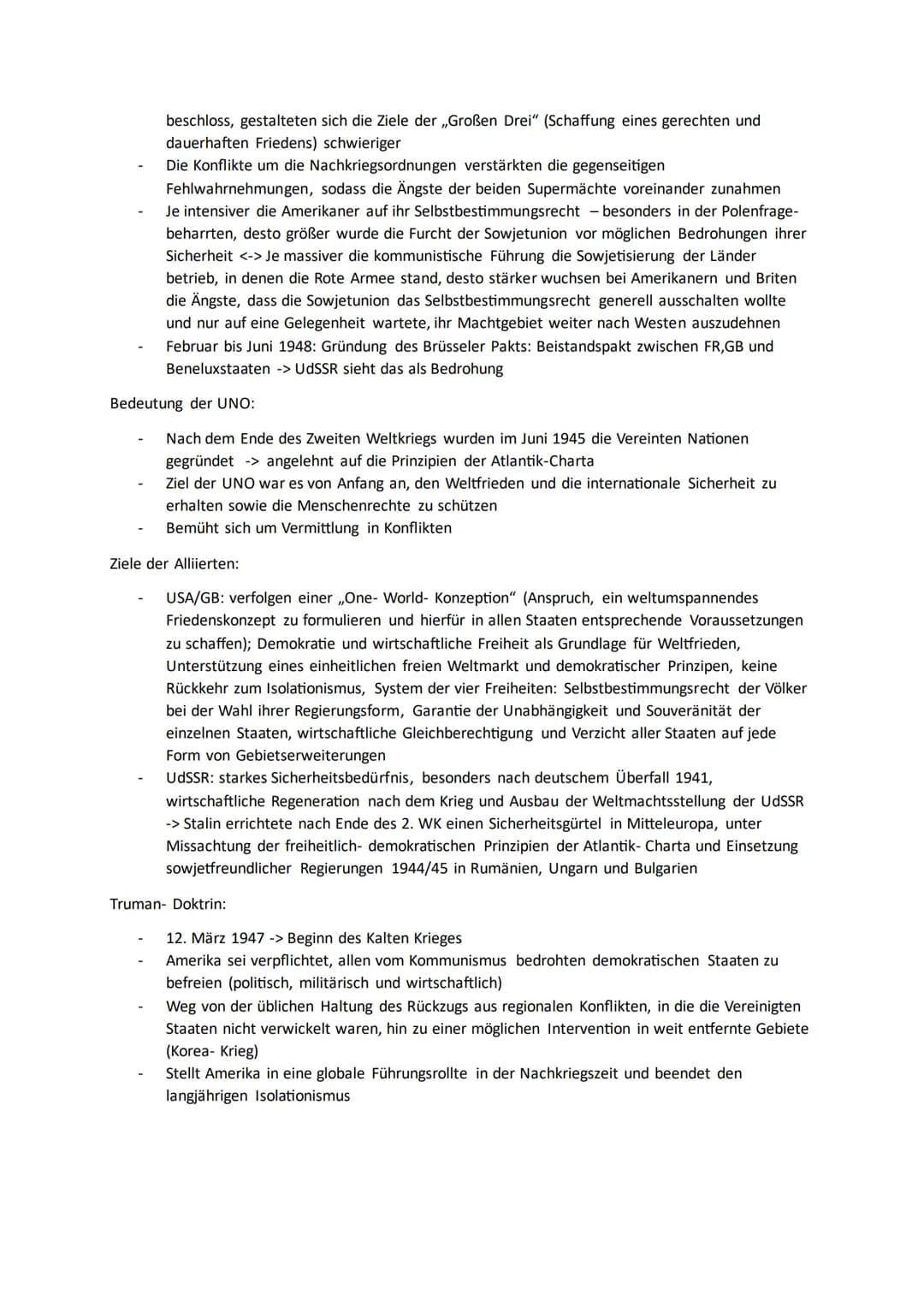 # Q3.1 Der Kalte Krieg - stabile oder labile Weltordnung?
Blockbildung und Blockkonfrontation:
Definition:
- Ost-West-Konflikt: Begriff be
