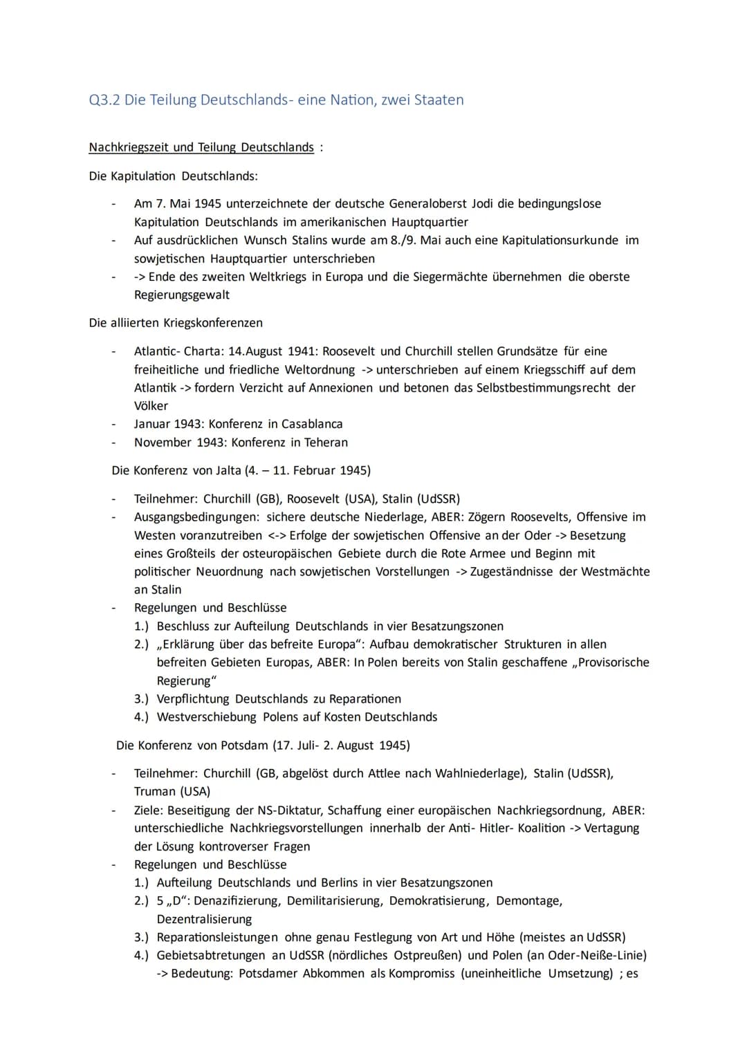# Q3.1 Der Kalte Krieg - stabile oder labile Weltordnung?
Blockbildung und Blockkonfrontation:
Definition:
- Ost-West-Konflikt: Begriff be
