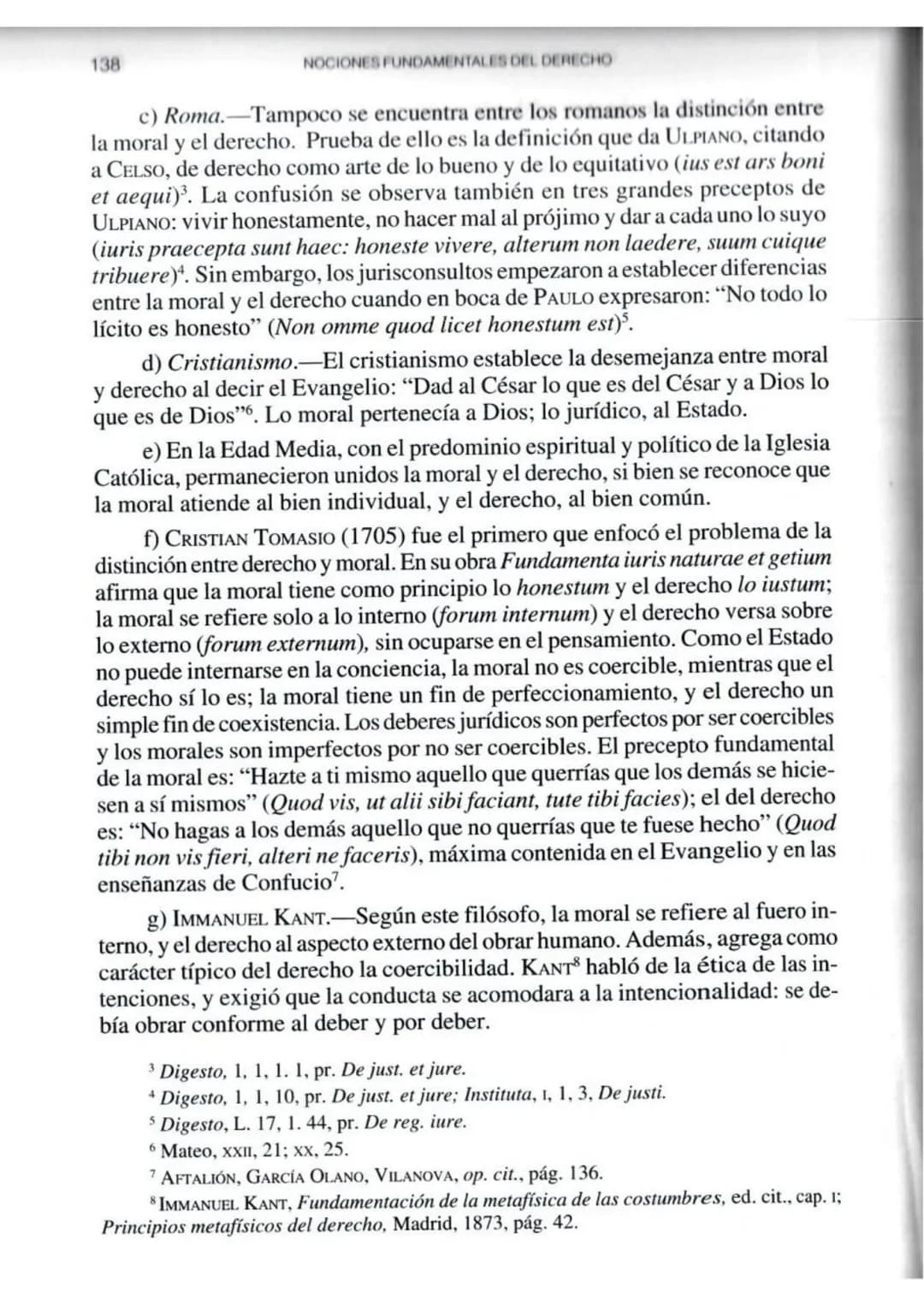 # CAPÍTULO VI
MORAL Y DERECHO
1. PLANTEAMIENTO DEL PROBLEMA
Tanto el derecho como la moral son sistemas normativos de la conducta
humana.