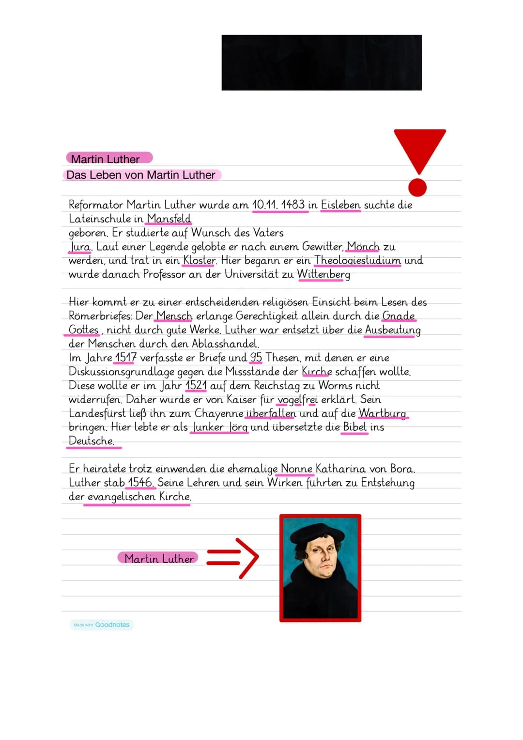 # Religionsarbeit
# Lernzettel Religion - Arbeit am 23.11
Ablassbriefe:
1521
=> Reichsacht
Ausschluss aus dem Staat
(= jeder darf ihn ohne