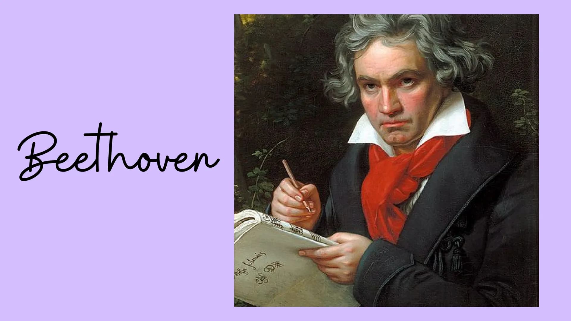 # Beethoven
Ludwig Van Bethoven nacque a Bonn nel
1770. malgrado le sofferenze patite per
colpa del padre che lo tormentò fin dalla
tenera