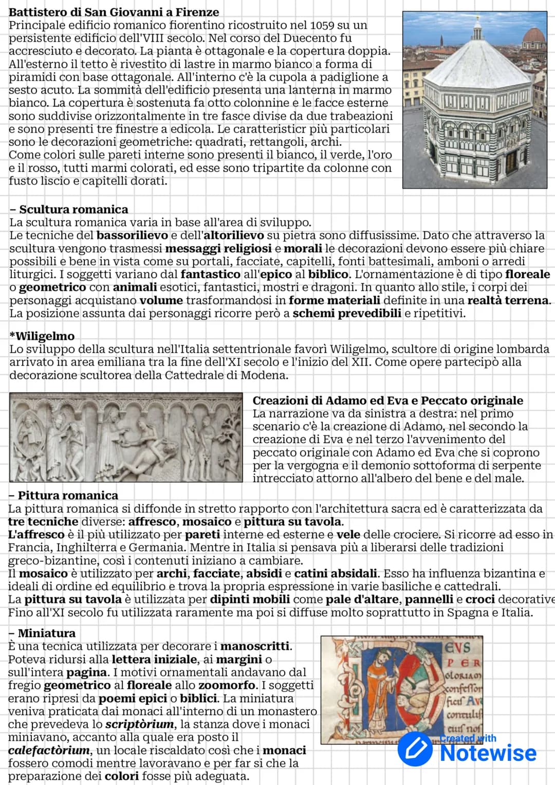 # Arte Romanica
Durante l'XI secolo ci furono vari cambiamenti politici e pd
economici. In particolare ne consegue il mutamento
dell'archit