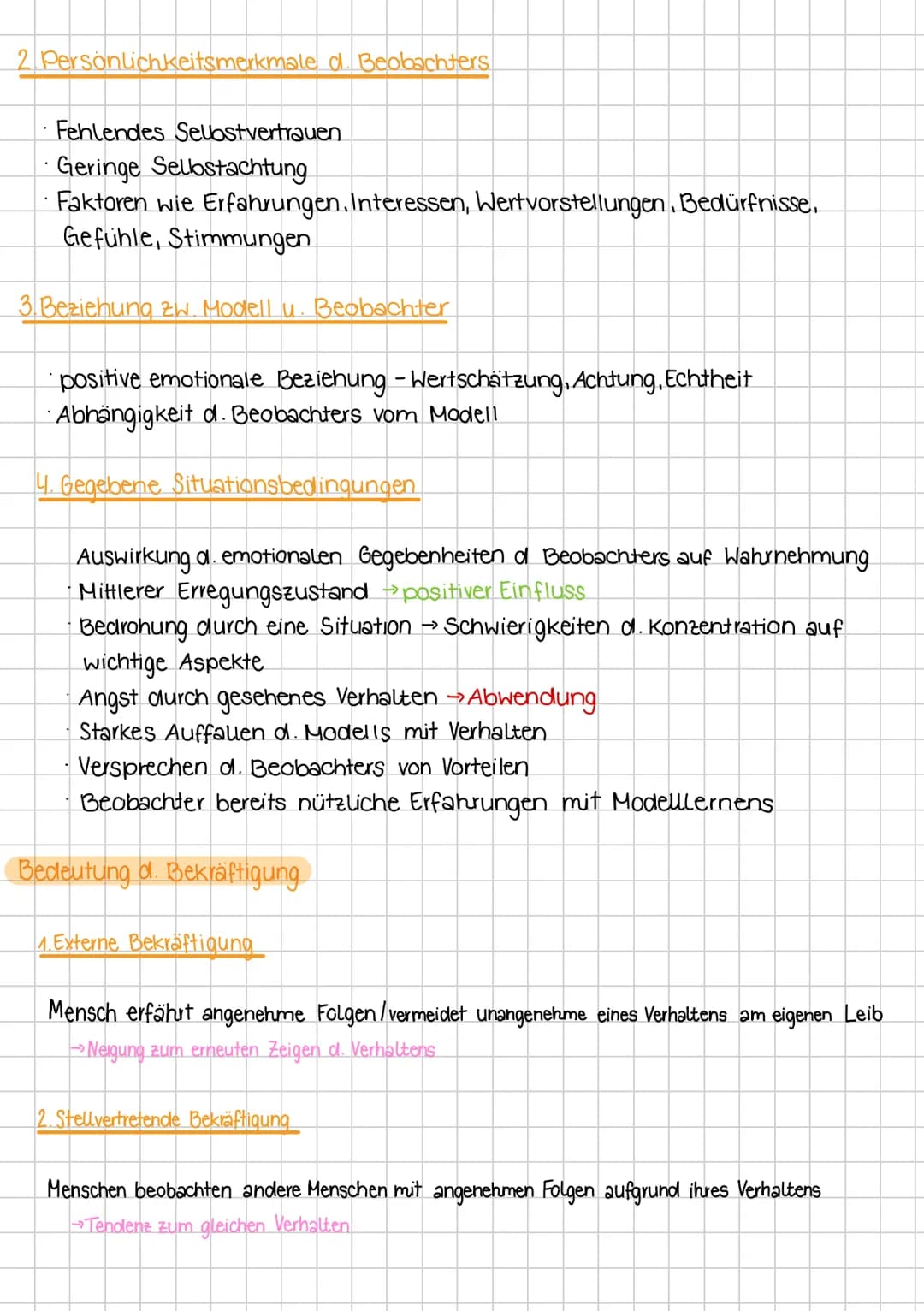 Lernen am Modell # Definition
☑ Lernen am Modell beschreibt den Prozess, in welchem eine Person, der
Beobachter bestimmte Verhaltensweisen