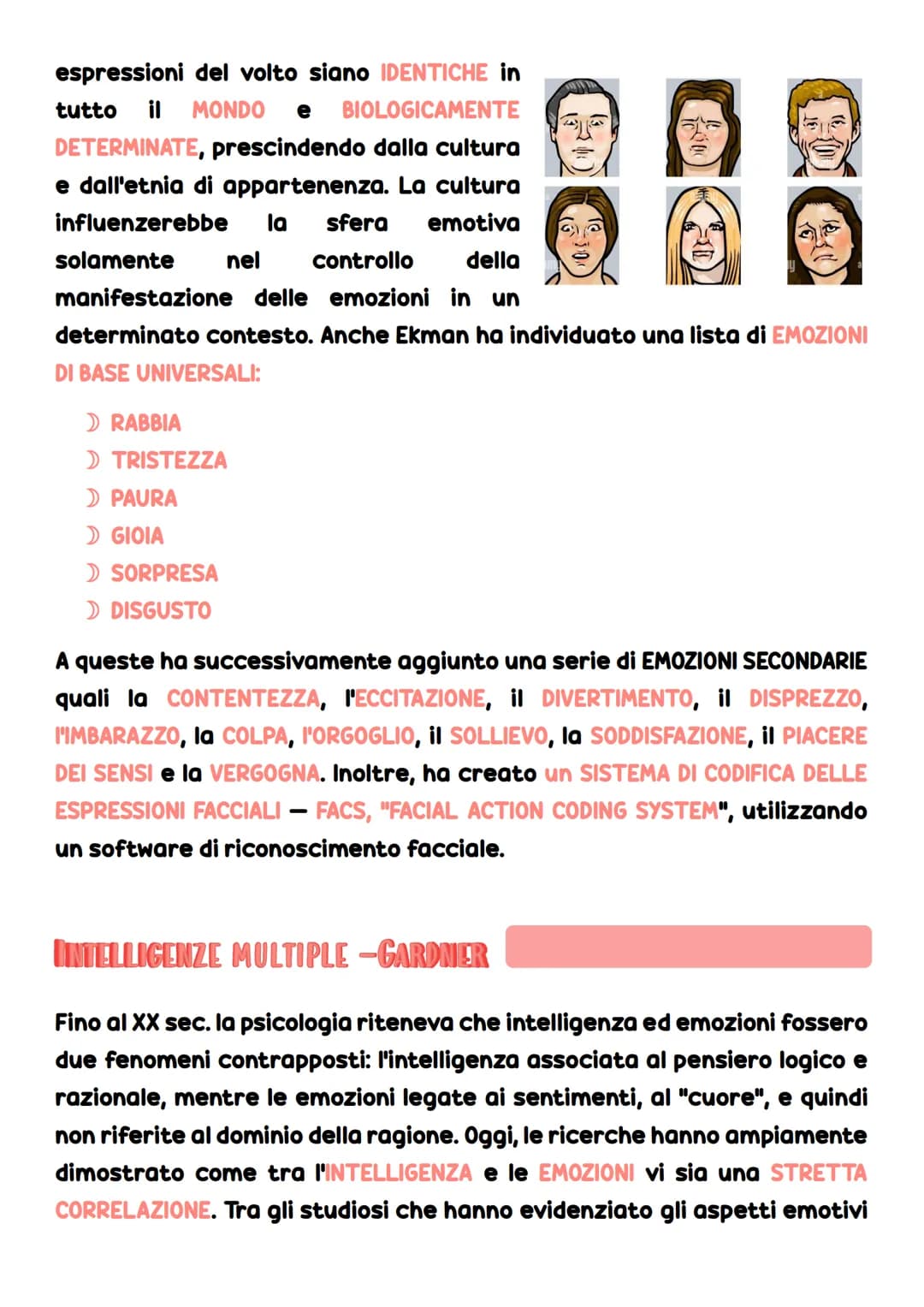 # LO SVILUPPO
# EMOTIVO
EMOZIONI
Le emozioni sono parte integrante della vita quotidiana di tutti e
svolgono delle funzioni fondamentali