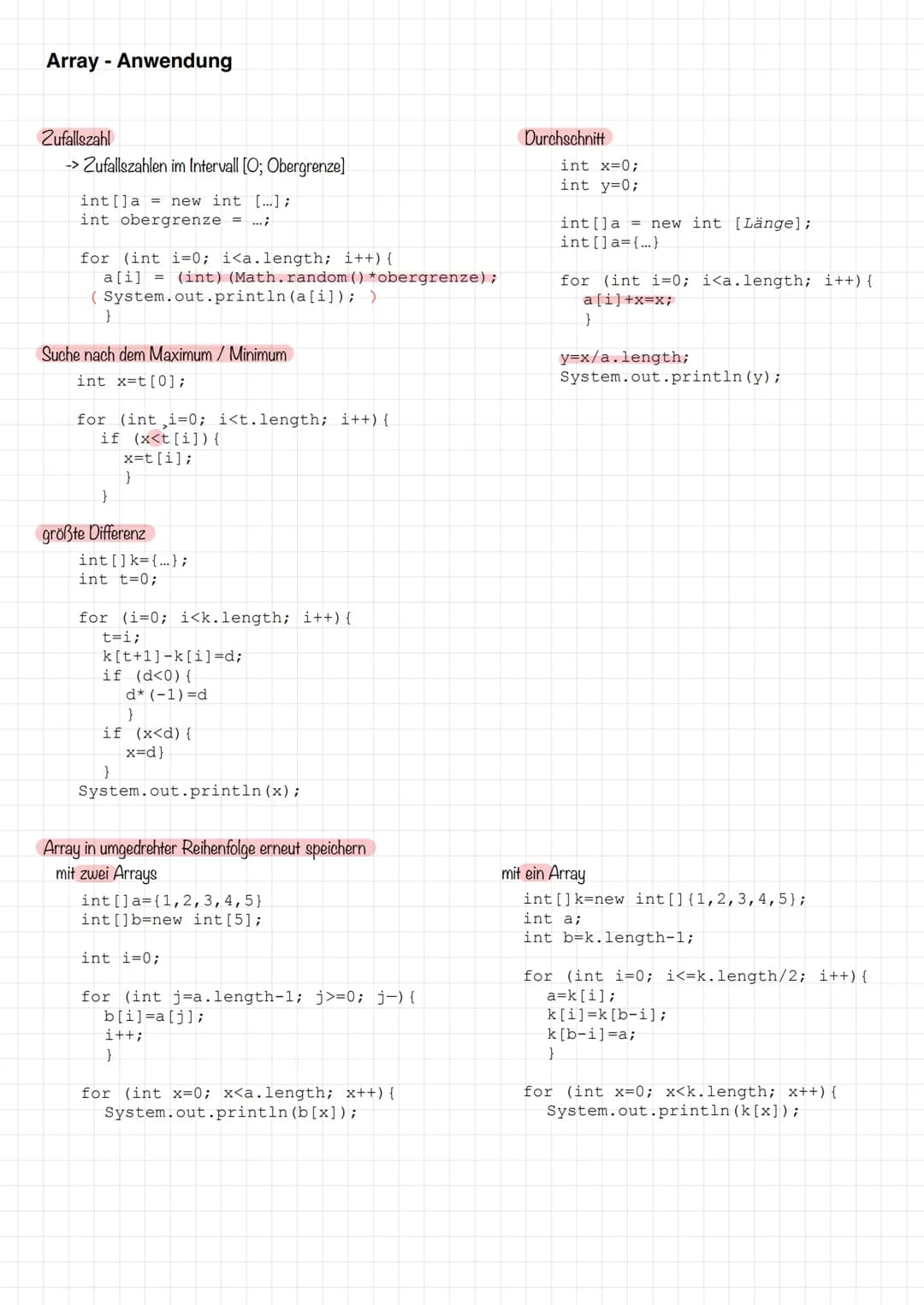 # JAVA - Grundlagen
Datentypen
* zwei verschiedene Datentypen :
* -> primitive Typen: werden direkt in der Variable gespeichert