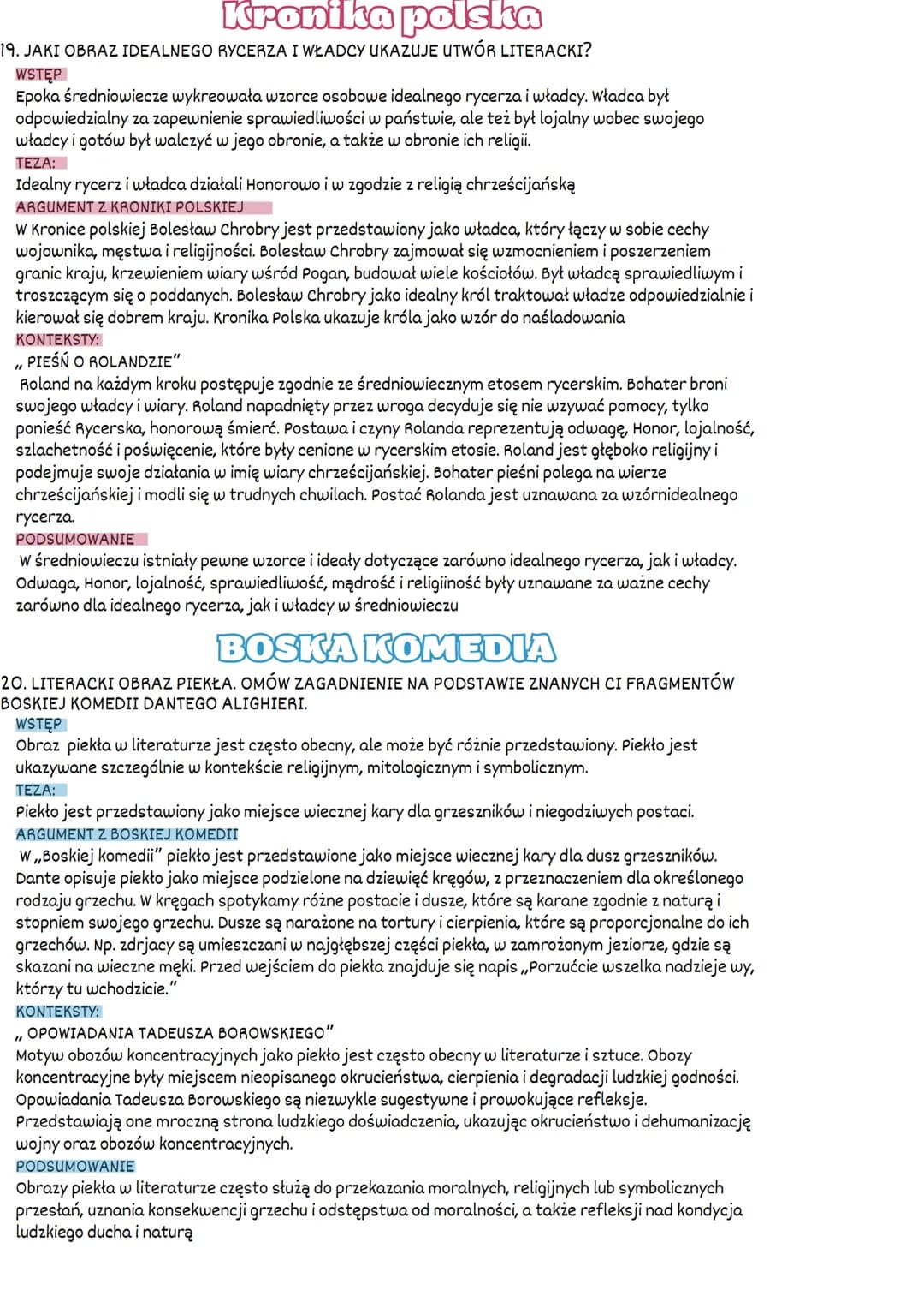 # BIBLIA
1. CZŁOWIEK W OBLICZU CIERPIENIA. OMÓW ZAGADNIENIE NA PODSTAWIE ZNANYCH CI FRAGMENTÓW KSIĘGI HIOBA.
WSTĘP
Cierpienie towarzyszy