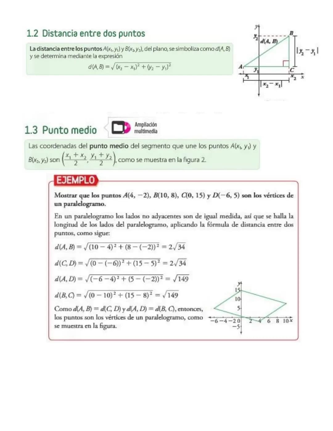 # 1. Línea recta
La geometría analítica representa el área de la geometría cuyo objetivo es el estudio
de las figuras y las transformacione