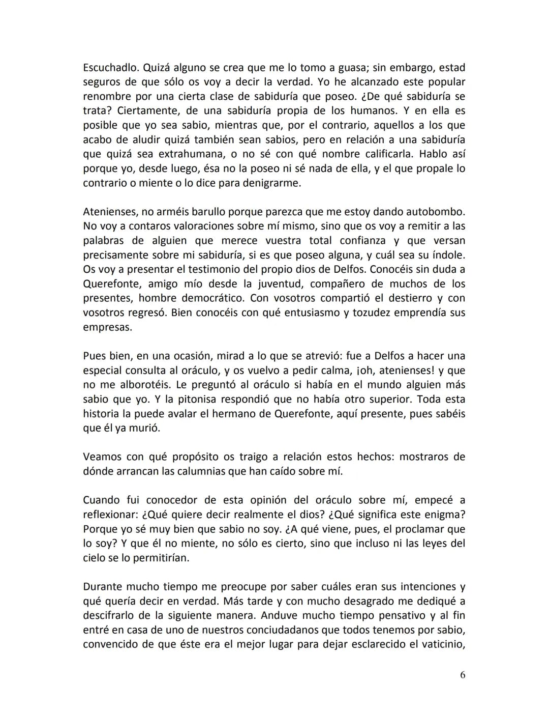 # PLATÓN
APOLOGÍA
DE
SÓCRATES
1 # PRIMERA PARTE
Defensa de Sócrates
¡Ciudadanos atenienses! Ignoro qué impresión habrán despertado en vos