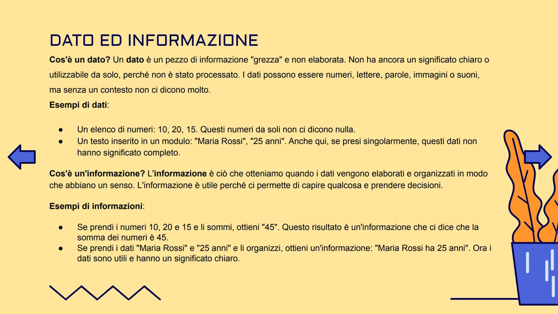 # UDA1: L'INFORMATICA
BASI INFORMATICA E COMPONENTI DI UN COMPUTER # La logica sequenziale: Input, Elaborazione, Output
* Input: È l'ins