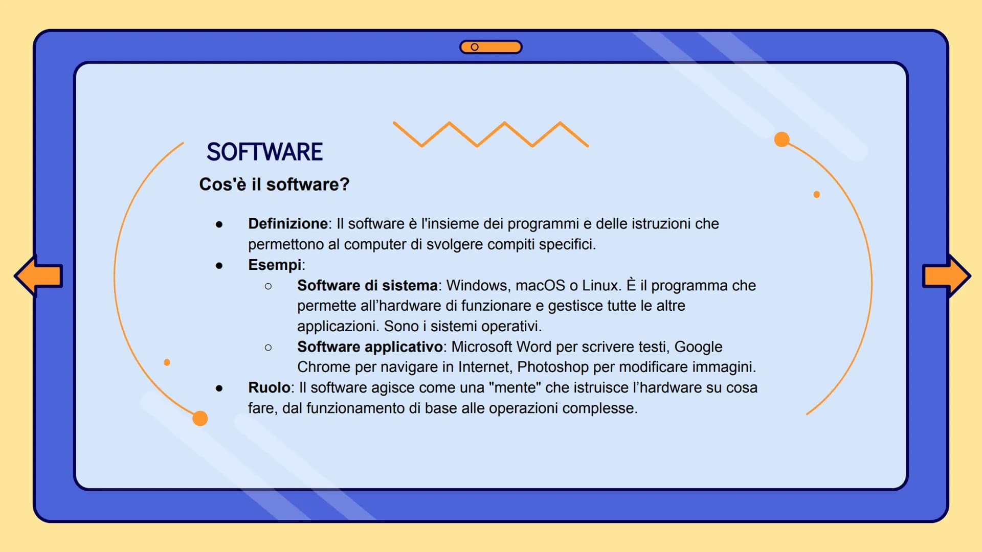 # UDA1: L'INFORMATICA
BASI INFORMATICA E COMPONENTI DI UN COMPUTER # La logica sequenziale: Input, Elaborazione, Output
* Input: È l'ins