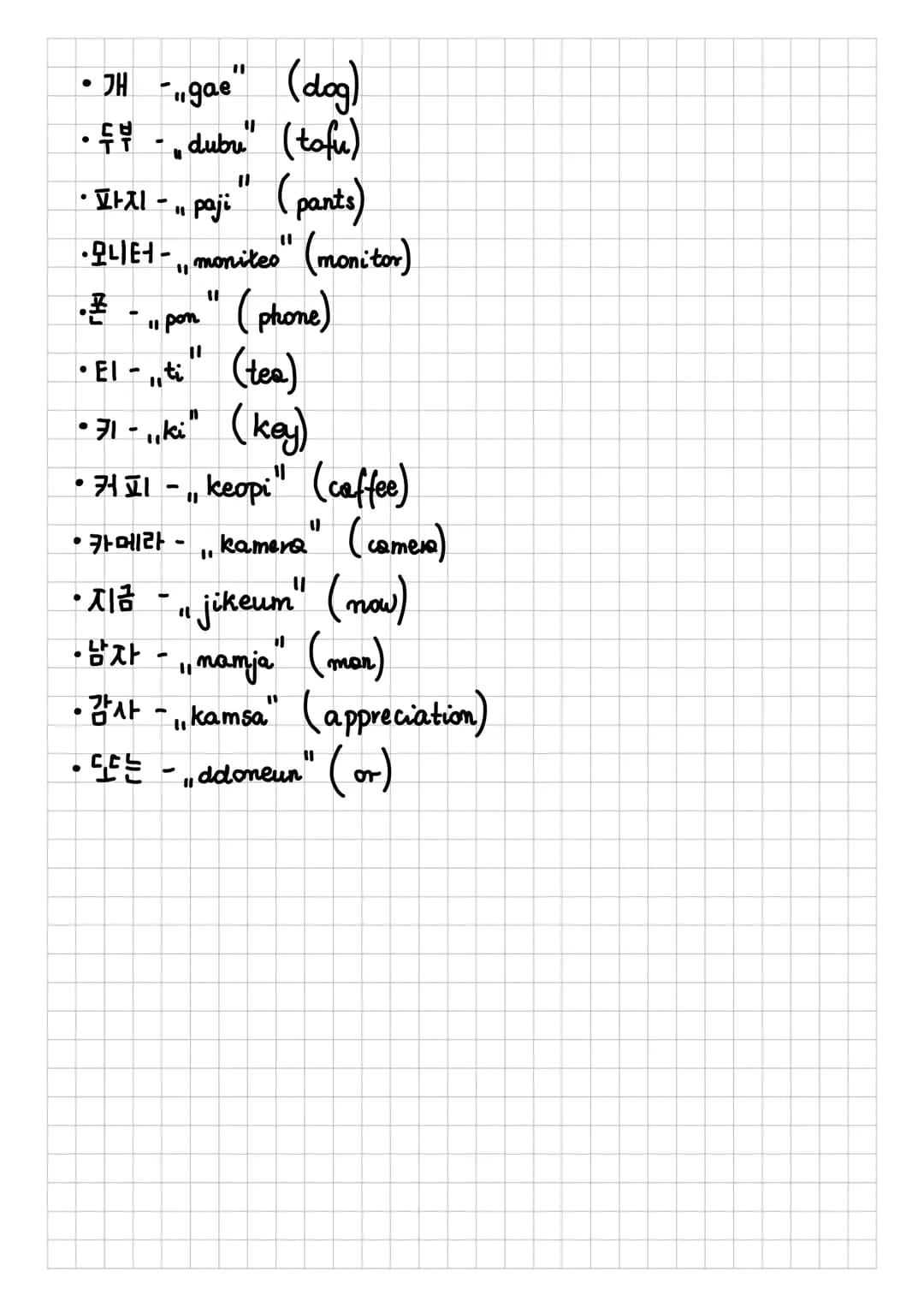 Hangul
Samogłoski:
F -a
ட -ya
ㅓ - eo
ㅕ -yeo
ㅗ - o
ㅛ - yo
T -u
ㅠ -yu
ㅡ -eu
ㅣ -2
Spółgłoski:
ㅈ -j
ㅂ -6
ㅎ -h
ㄹ -r
E -t
ㄱ -k
ㅊ -ch
ㅍ -p
H - ae