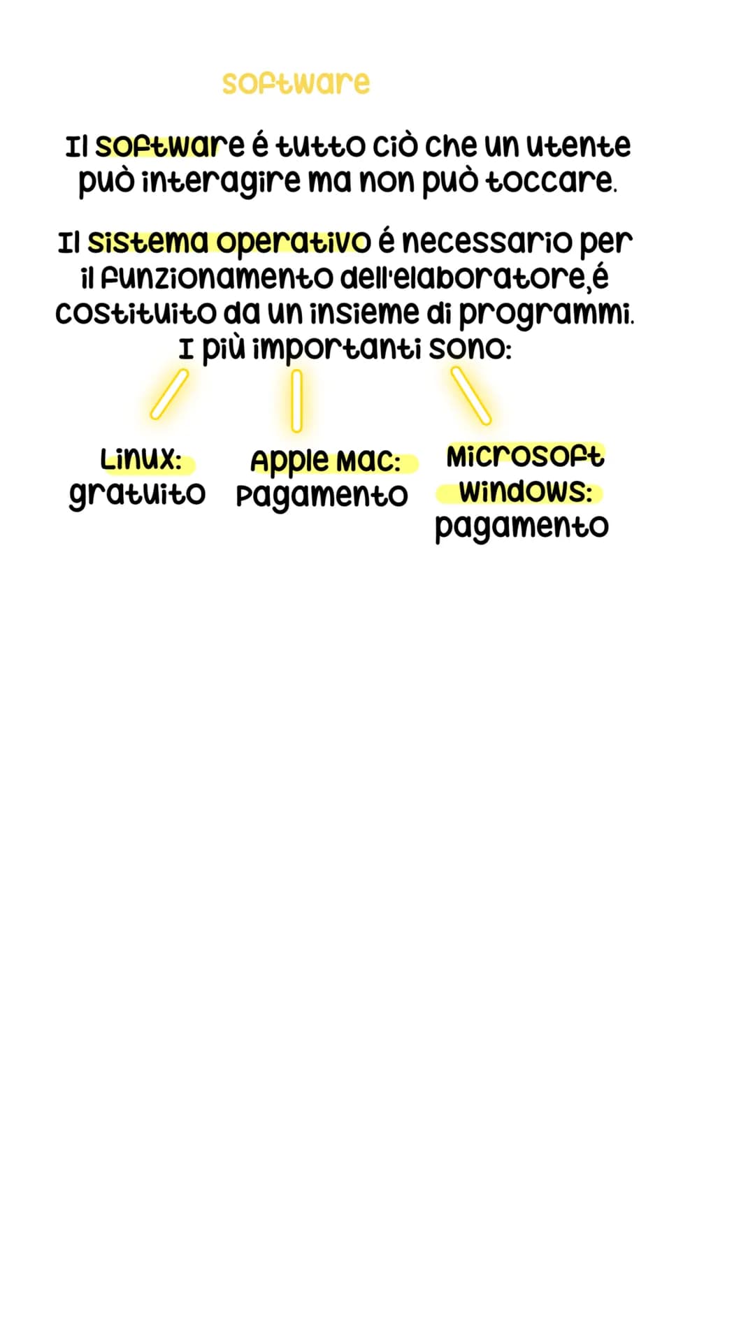 # IL COMPUTER
Il computer é formato da parte
hardware e parte software.
L'hardware è la parte di un computer che noi
possiamo toccare. un