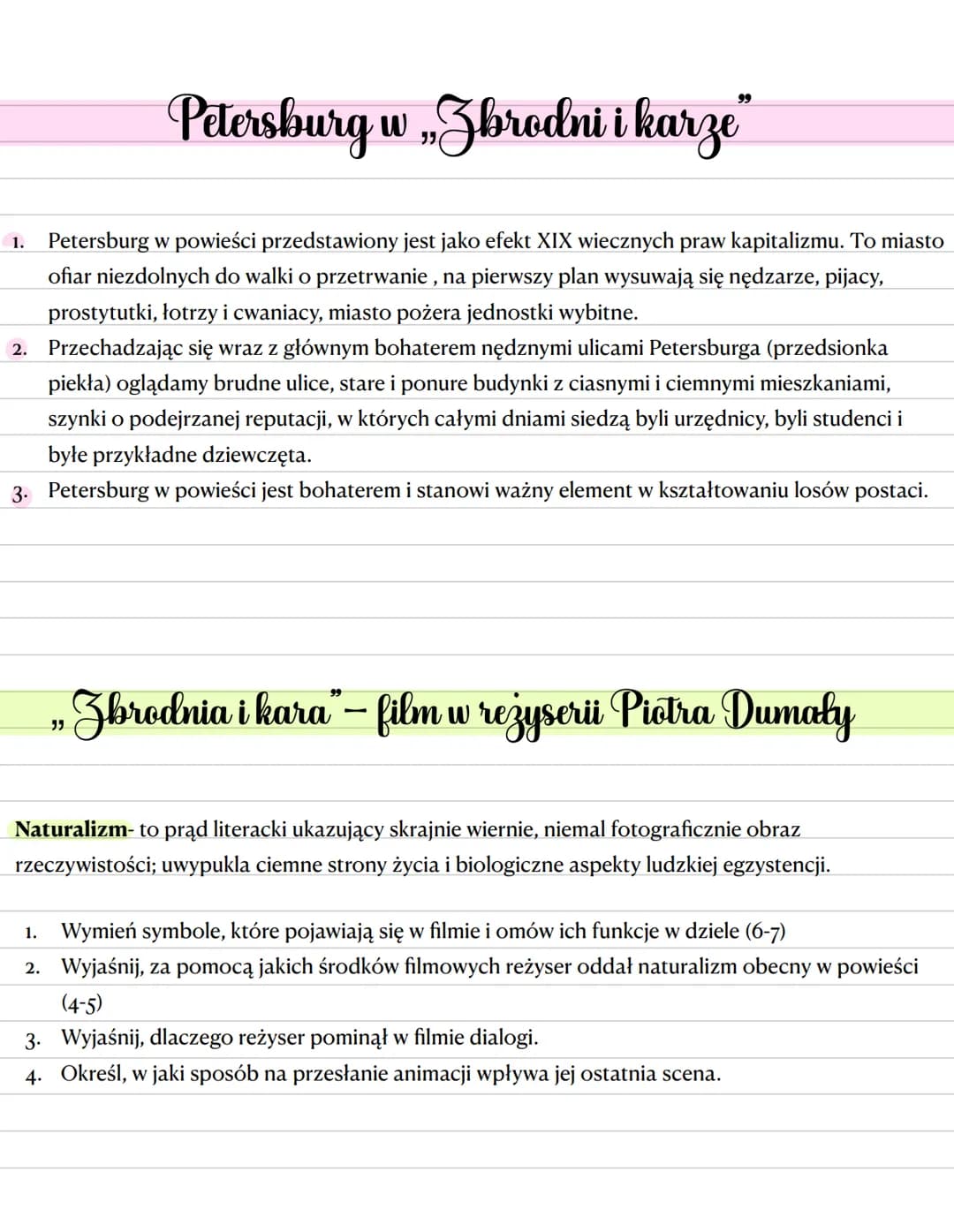 # „Zbrodnia i kara" Fiodora Dostojewskiego
Credo nihilisty
Wnikliwe studium psychologiczne
młodego człowieka- Rodiona
Raskolnikowa
Portre
