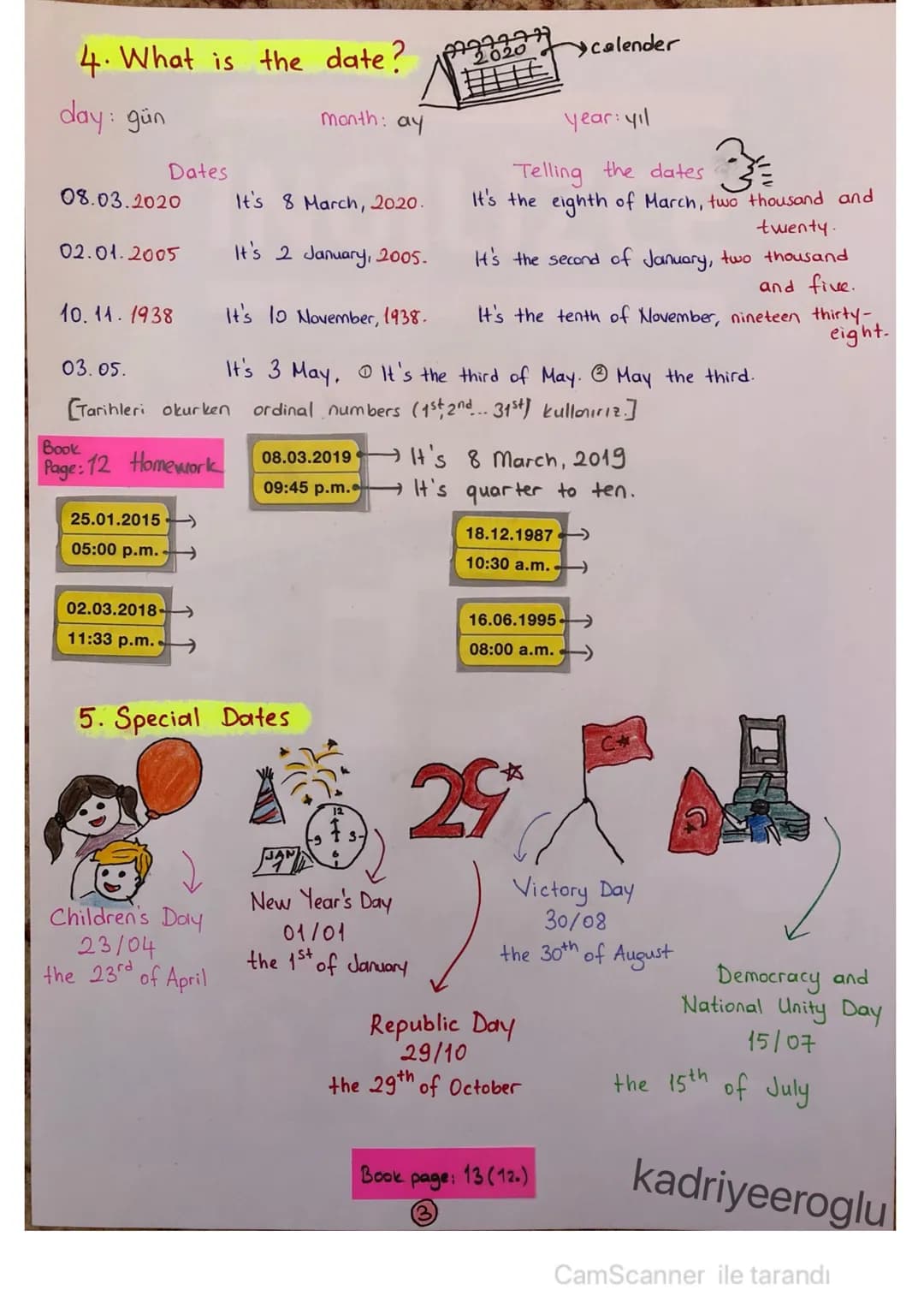 # UNIT 1-5 kadriyeeroglu
life = yaşam, hayat visit = ziyaret etmek diary = günlük
time = zaman, süre attend = katılmak (=join) Study = (der