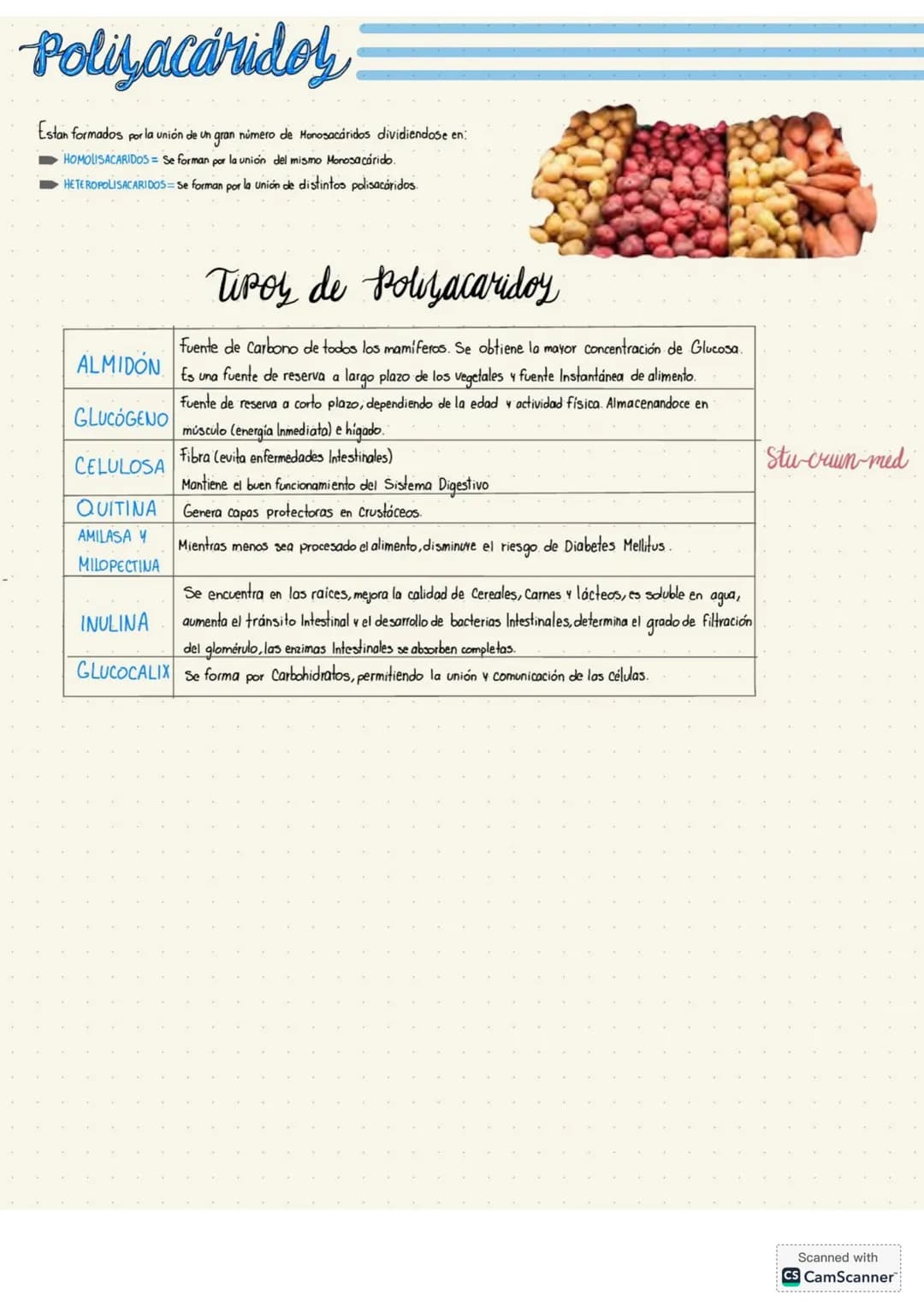# Carbohidratos
Son macronutrientes que brindan energía al Cuerpo humano y estos pueden ser Simples o complejos, va a depender
de su estruc