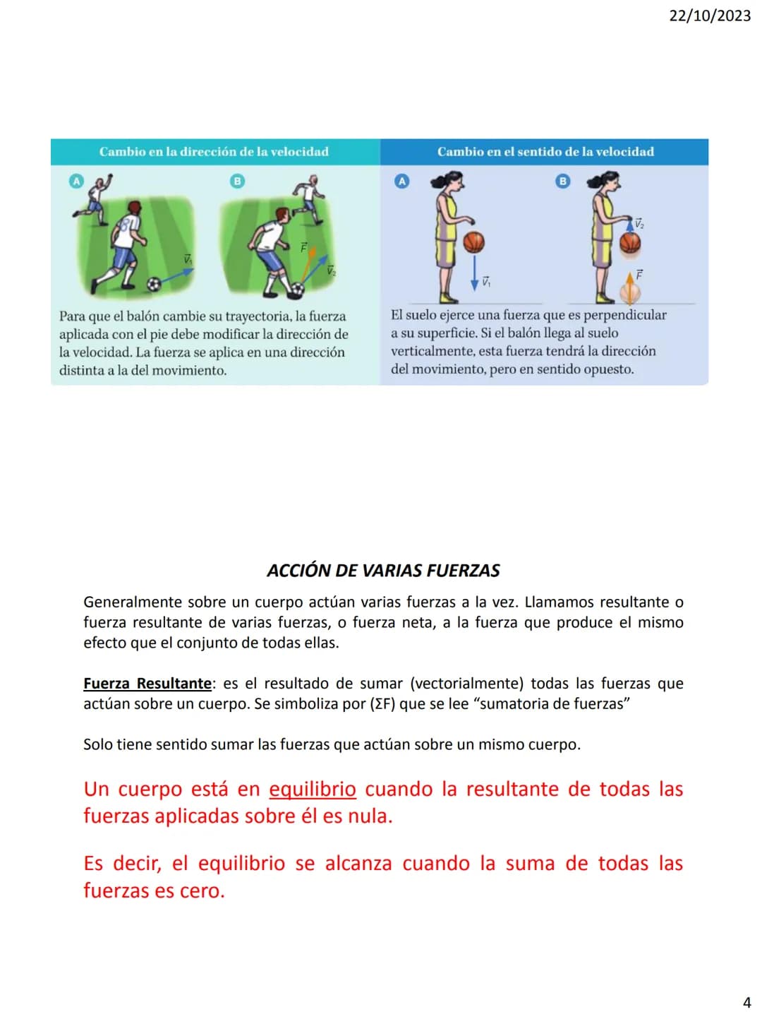 DINÁMICA
LEYES DE NEWTON
22/10/2023
DINÁMICA
La DINÁMICA es la parte de la física que estudia las causas que originan
el movimiento de los