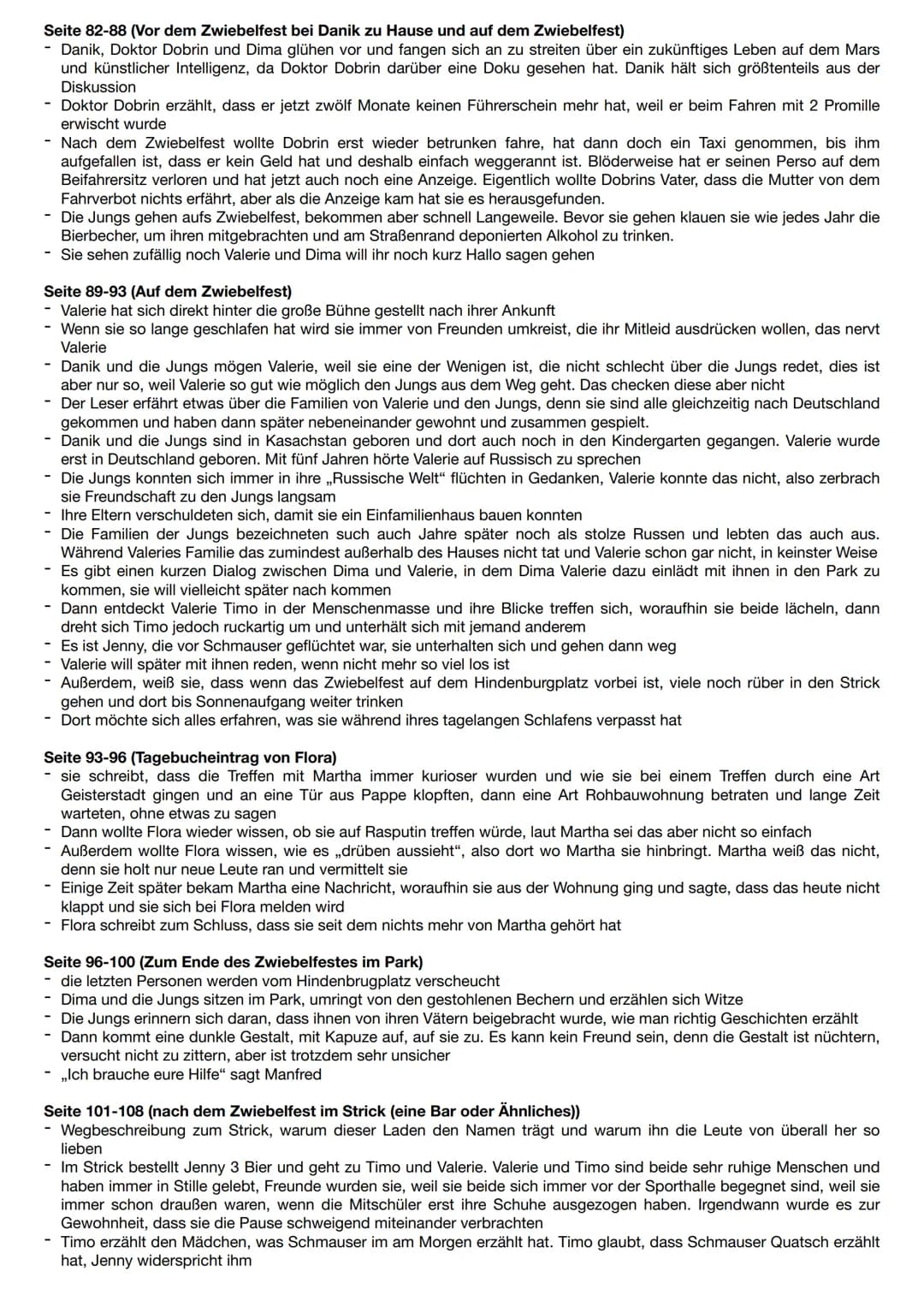 # Zusammenfassung - Draußen feiern die Leute
VORSPANN
- es wird eine überfüllte Kreuzung trotz Umgehungsstraße beschrieben
- Ein Zwiebelfe
