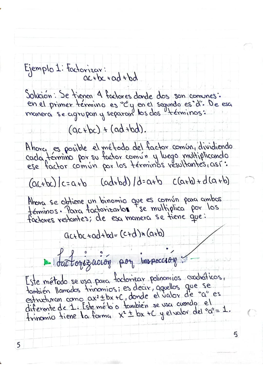 metodos.
de
# FACTORIZACIÓN
La factorización es un método a través del cual un
polinomio se expresca en forma de multiplicación de factores,