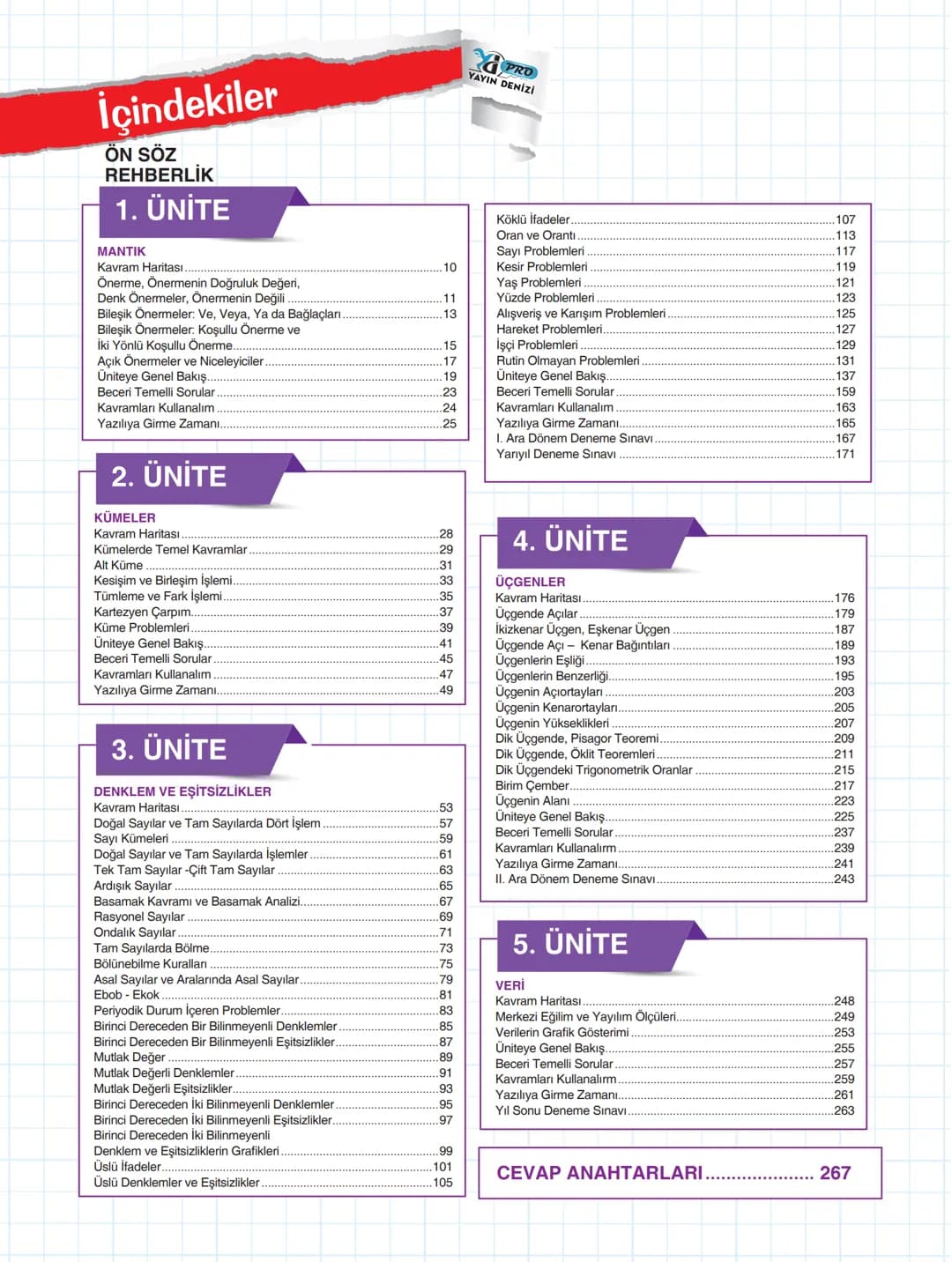 9. SINIF
MATEMATİK
Lise
destek
www.lisedestek.com
Kullanım Kılavuzu için
Karekodu Okut
YAYINEVİNE AİT KİTAPLAR
ÖRNEK PDF'LER
AKILLI TAHT