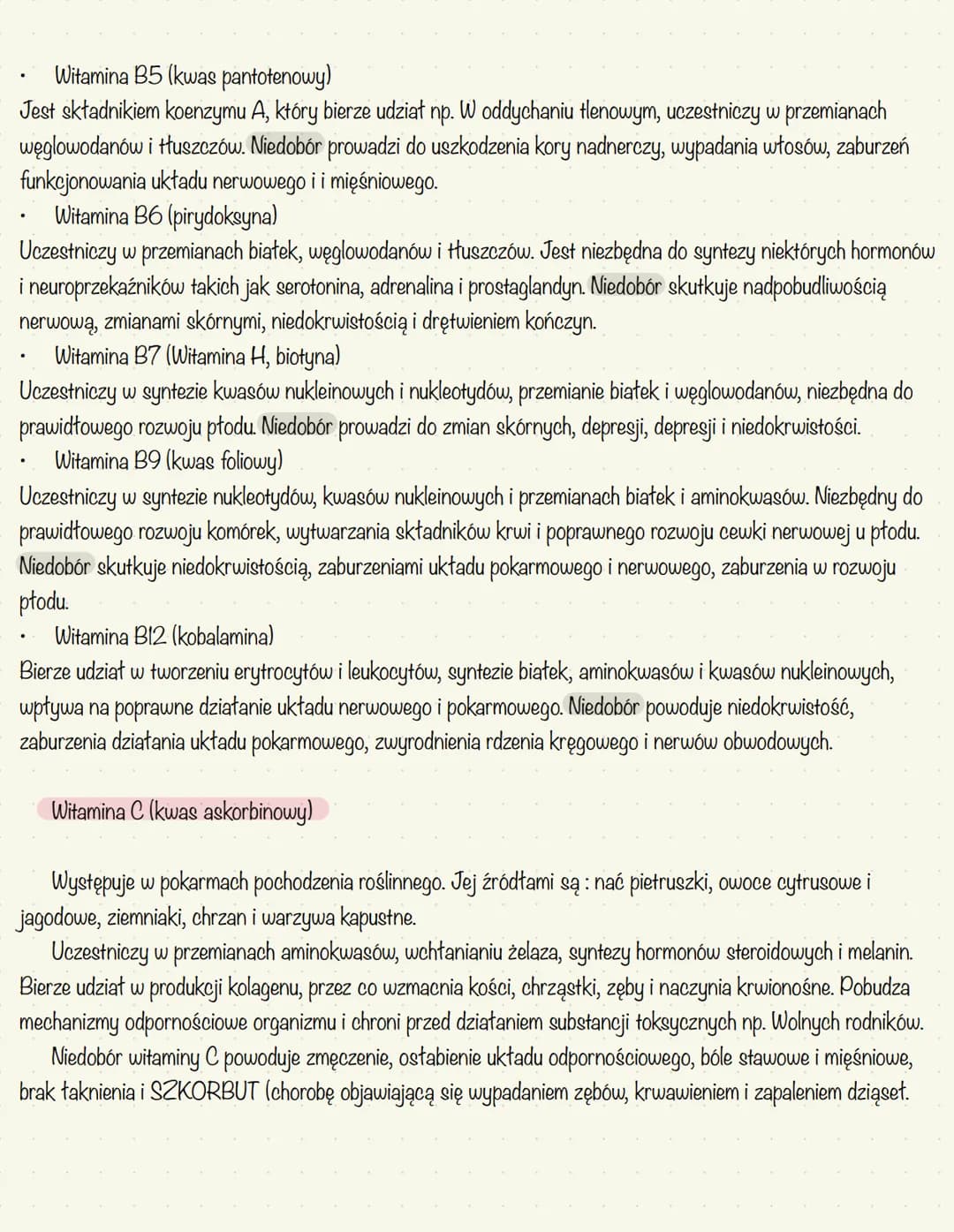 Awitaminoza - brak witamin w organizmie
Hipowitaminoza - niedobór witamin w organizmie
Hiperwitaminoza - nadmiar witamin w organizmie
Nie