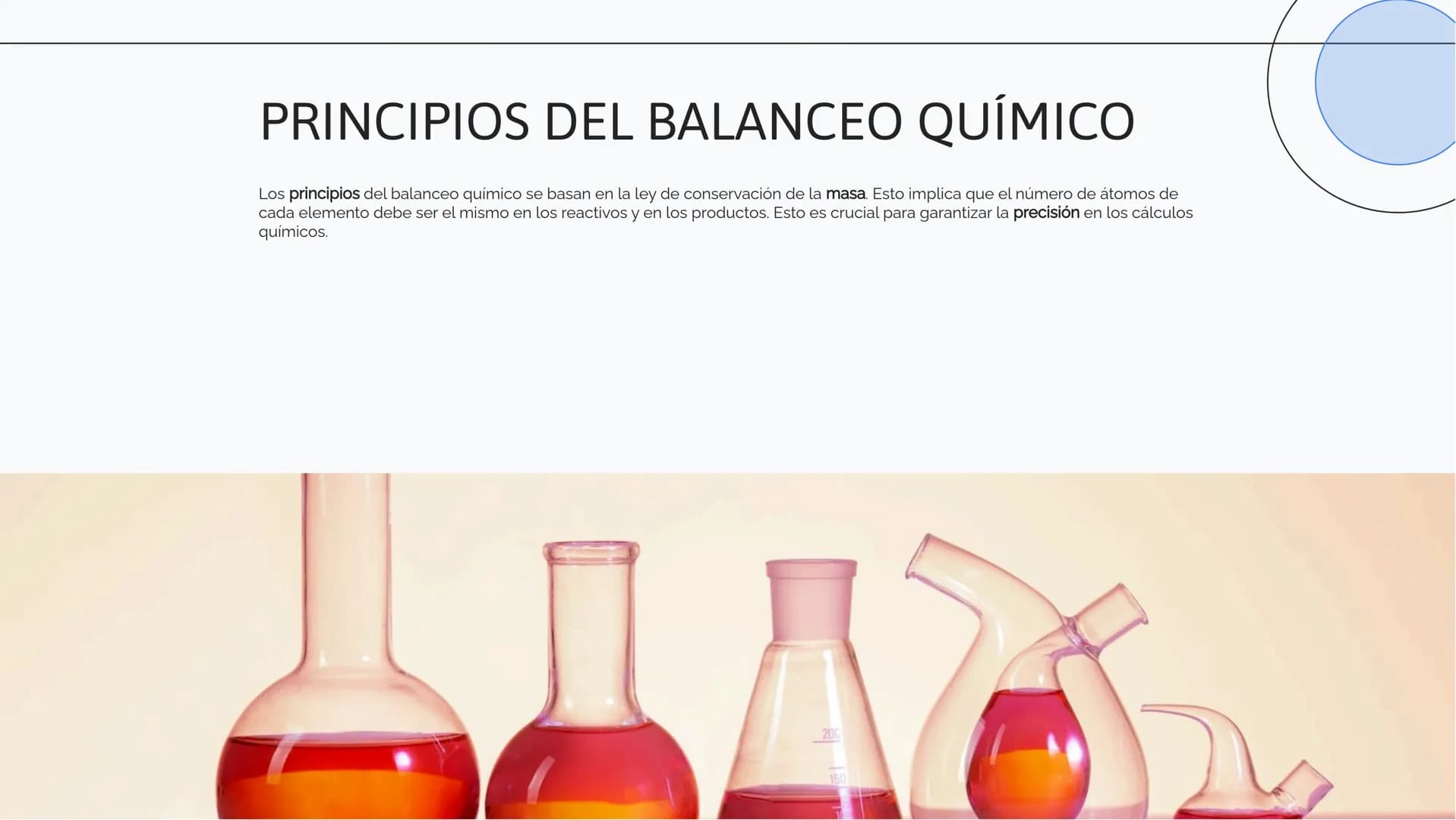 # Principios Fundamentales
## del Balanceo Químico:
### Estrategias y Aplicaciones # INTRODUCCIÓN AL BALANCEO QUÍMICO
El balanceo químico e