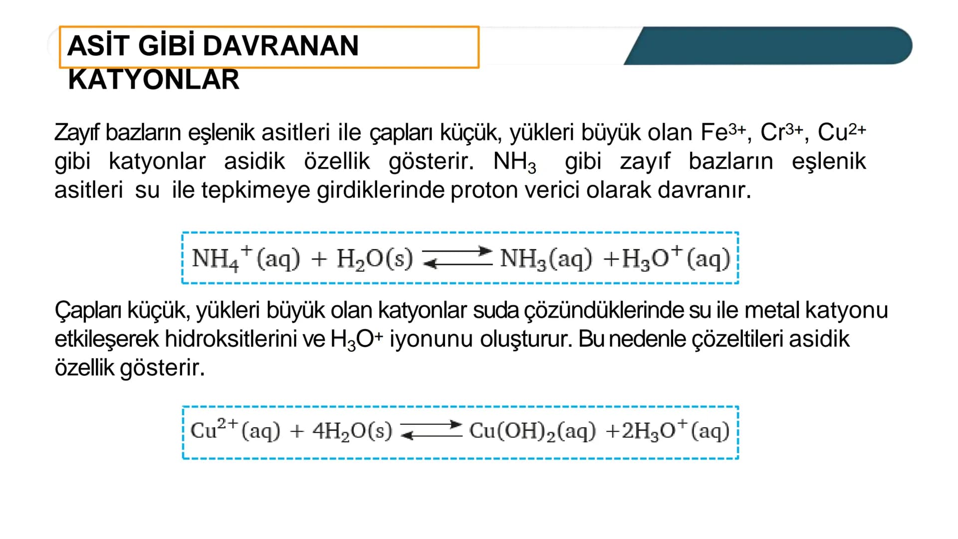 # ASİT VE BAZLARIN
KUVVETİ
Asit ve bazların kuvveti suda iyonlaşma derecesine bağlıdır. Suda çözündüğünde
%100 iyonlaştığı varsayılan asit-