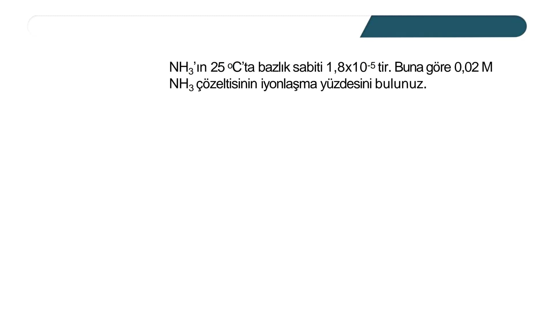 # ASİT VE BAZLARIN
KUVVETİ
Asit ve bazların kuvveti suda iyonlaşma derecesine bağlıdır. Suda çözündüğünde
%100 iyonlaştığı varsayılan asit-