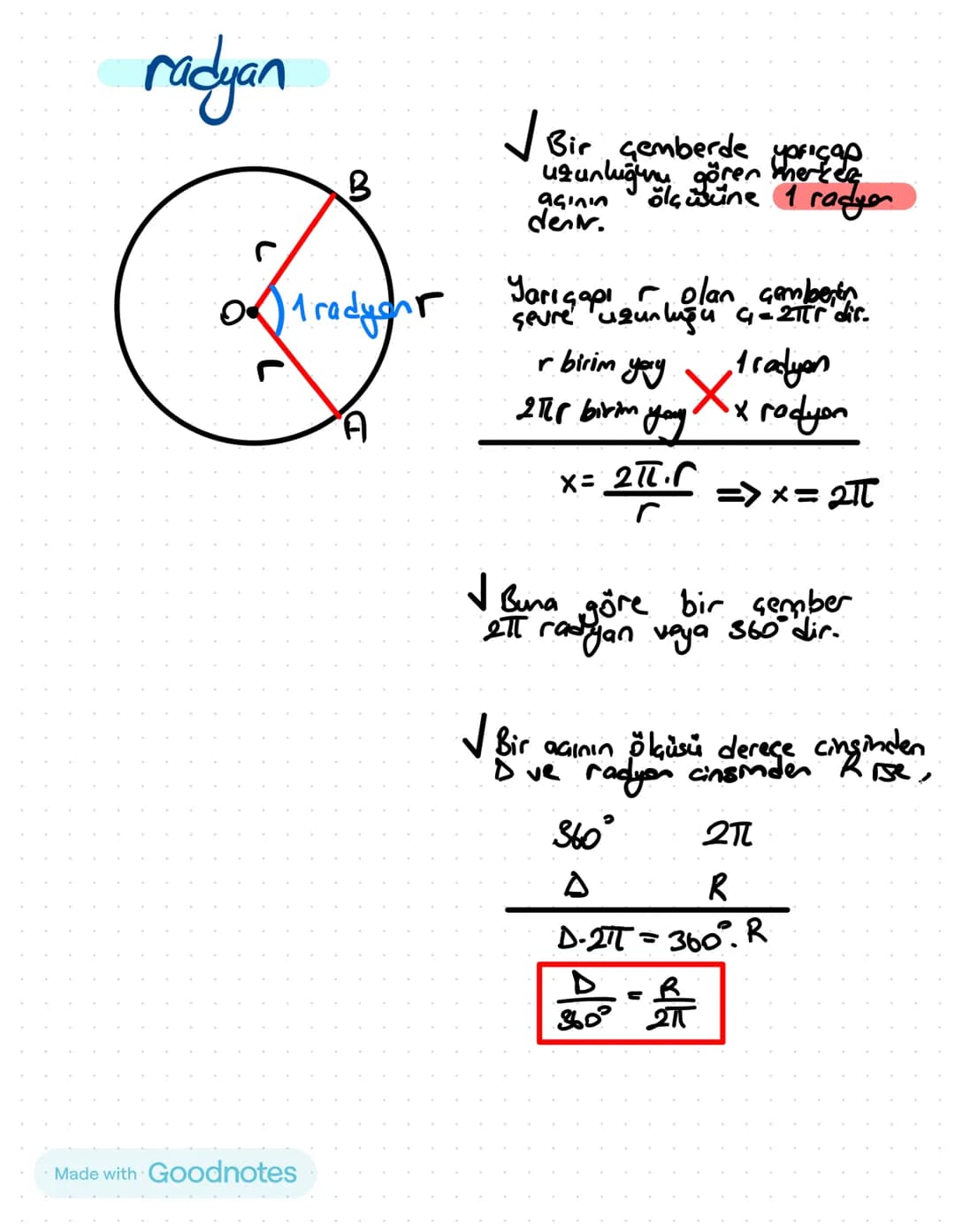 Made with Goodnotes # trigonometri
A
Hipotenüs
Karşı dik kenar
B
α
a
komşu dik kenar
C
$Sind = \frac{Karşı dik kenar uzunluğu}{Hipst