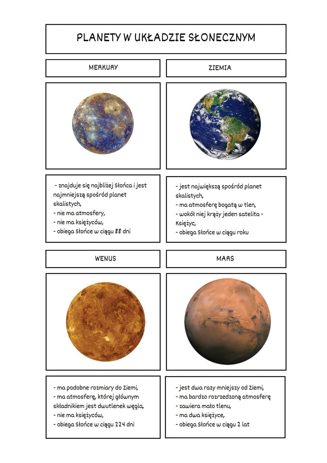 # WSZECHŚWIAT I UKŁAD SŁONECZNY
Wszechświat nie jest jeszcze
dokładnie zbadany
w układzie Słonecznym jest 8
planet, które świecą światłem